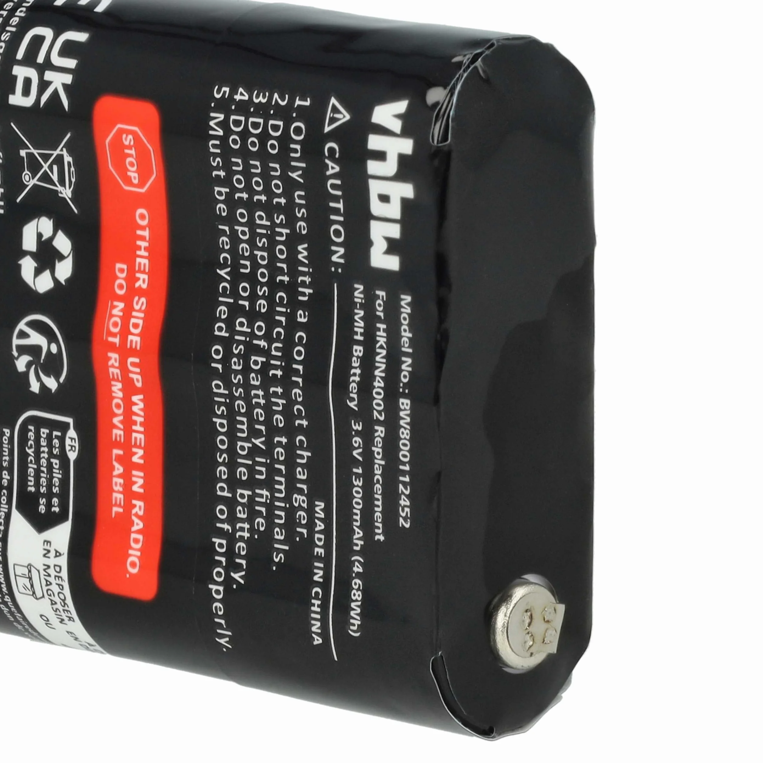 vhbw bateria NiMH 1300mAh 3,6V do Motorola Talkabout T5412 T5422 T5532 T5622 T62 radio