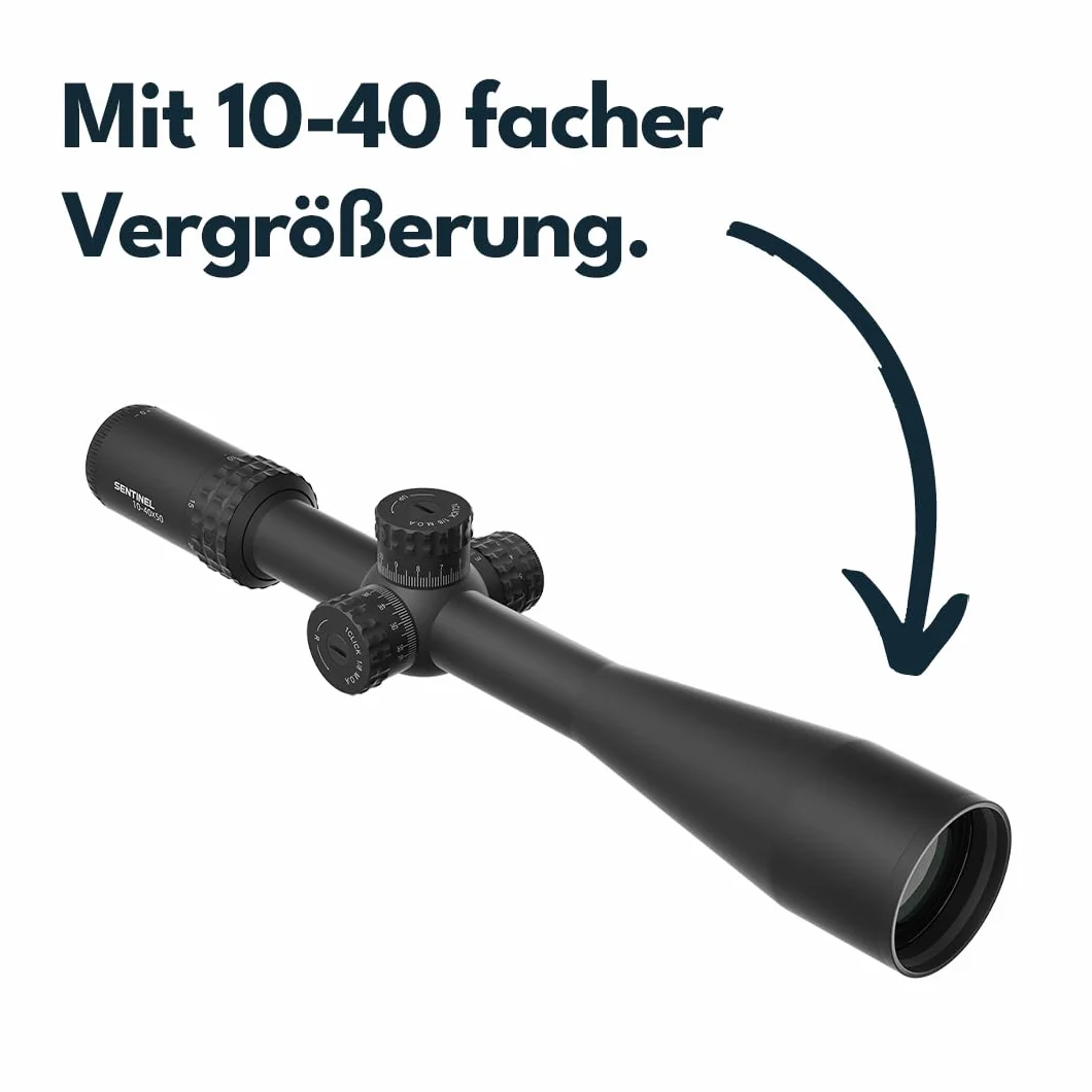Vector Optics SCOL-58 Sentinel-X Pro 10-40x50 SFP Cannocchiale per Benchrest 25 m