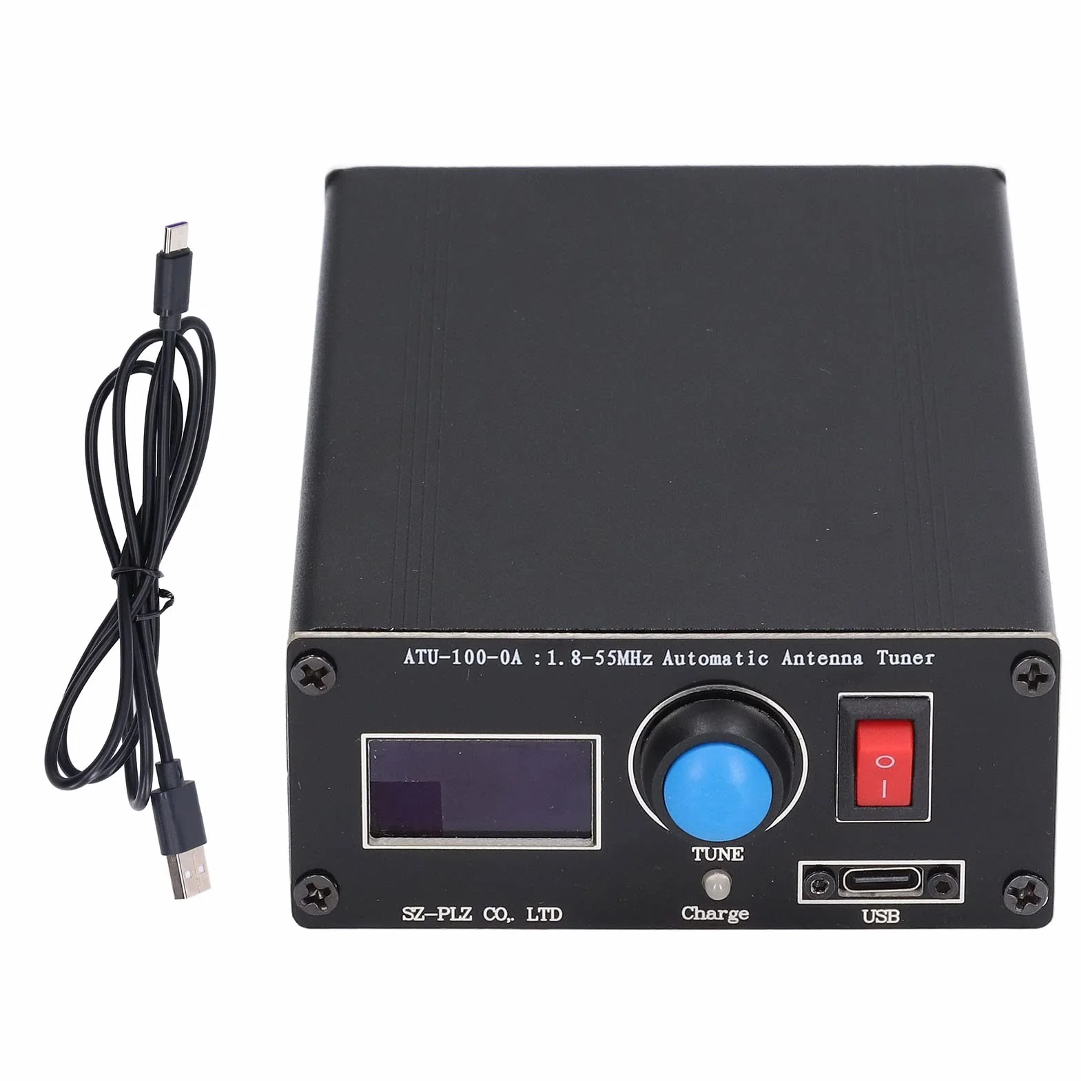 ATU‑100 Mini Sintonizzatore D'antenna Automatico Display 0,96 Pollici USB 1,8‑55 Mhz