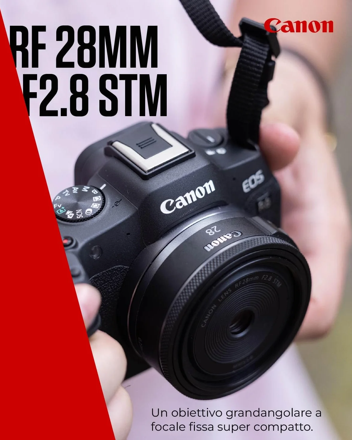 Canon Obiettivo RF 28mm F2.8 STM Pancake Full Frame Grandangolare per EOS R