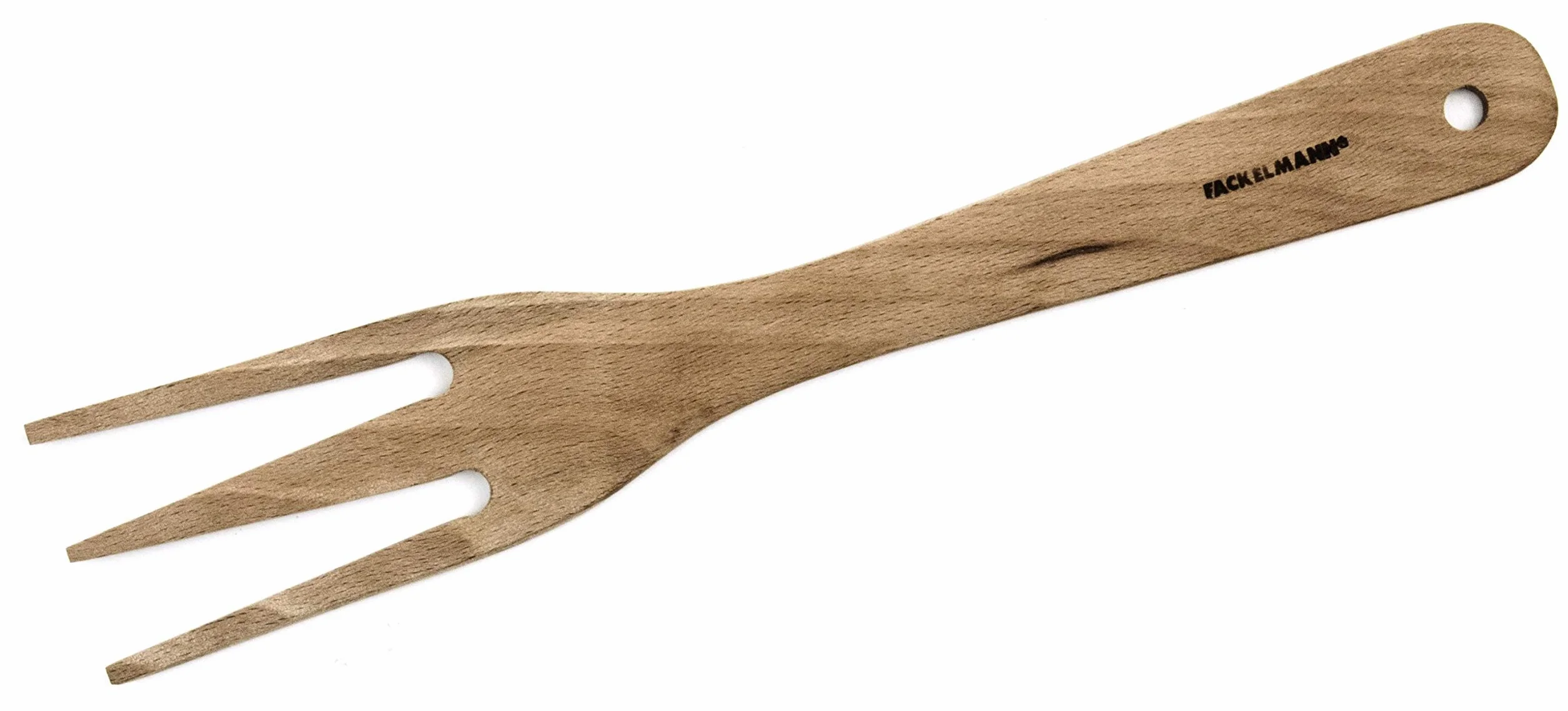 Fackelmann 30353 - Forchetta a 3 denti, in legno di faggio