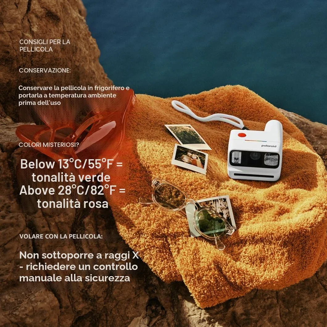 Polaroid Go Instant Film 16 Foto, Compatibile con Fotocamera Polaroid Go
