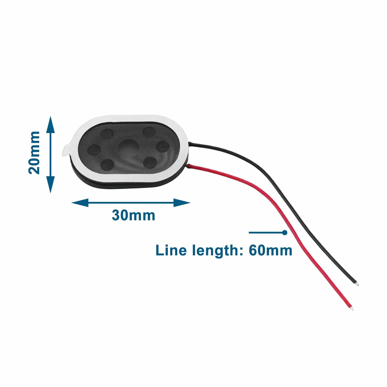 Mini Altoparlanti 8 Ohm 1W 20x30mm Magnetici Compatibile con Raspberry MP3 Radio Speaker 10pcs