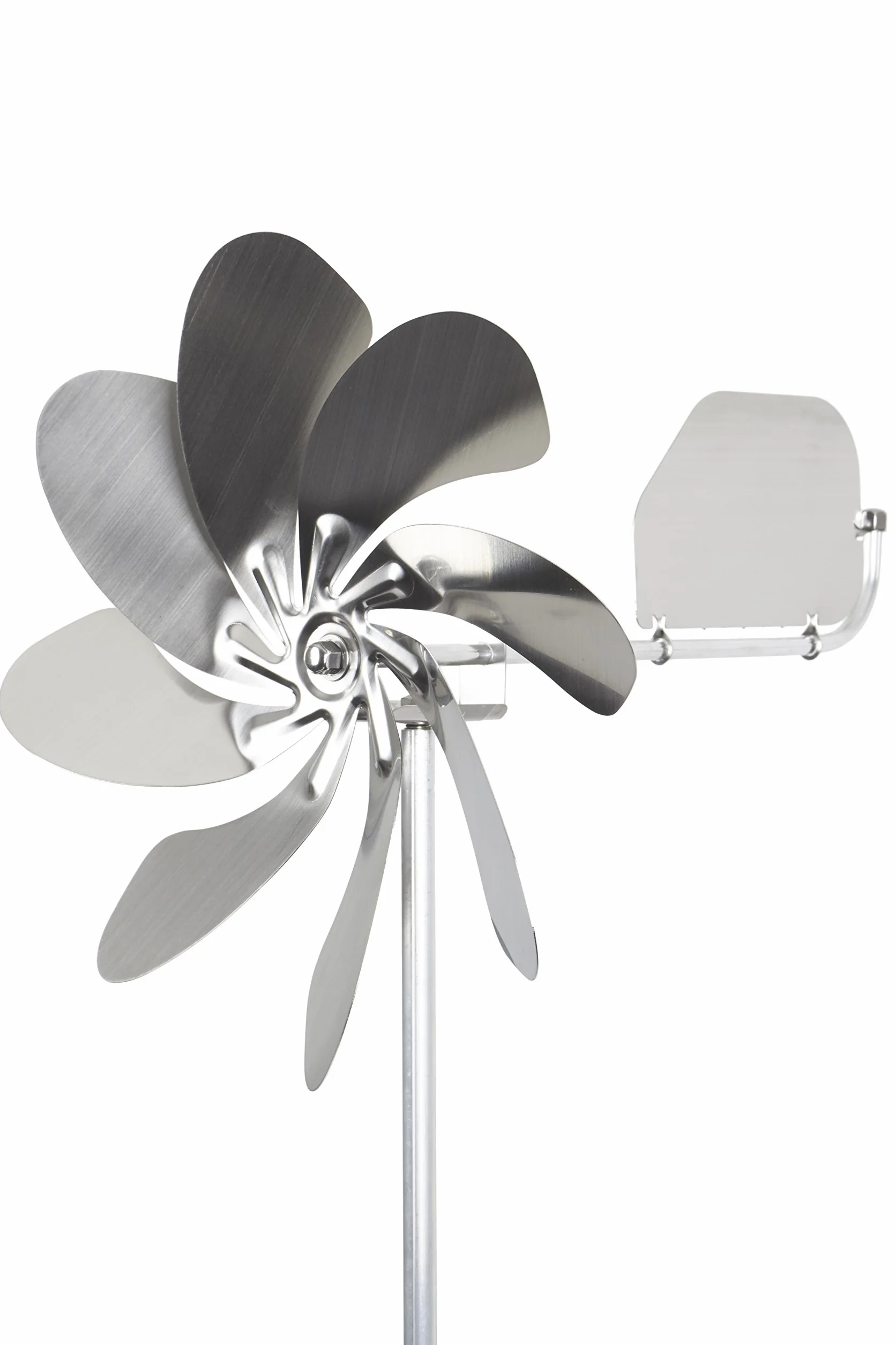 Skarat Speedy28 Plus - Mulino a vento in acciaio inox (diametro del rotore di 28 cm), cuscinetti a sfera, con banderuola (girevole a 360°), prodotto in Germania