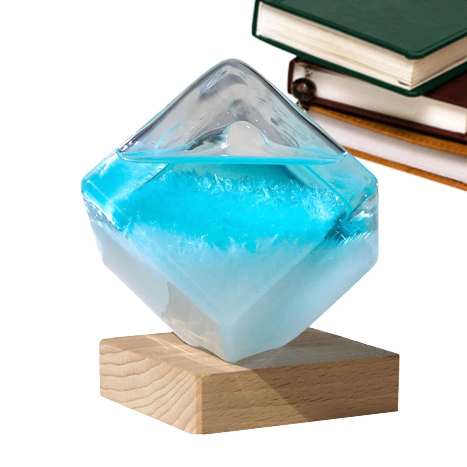 Barometro Meteorologico Storm Glass, Previsioni Meteorologiche Storm Glass | Previsioni Meteorologiche Della Nuvola Del Cubo D'acqua Di, Decorazione Del Desktop, Ornamento Decorativo Per La