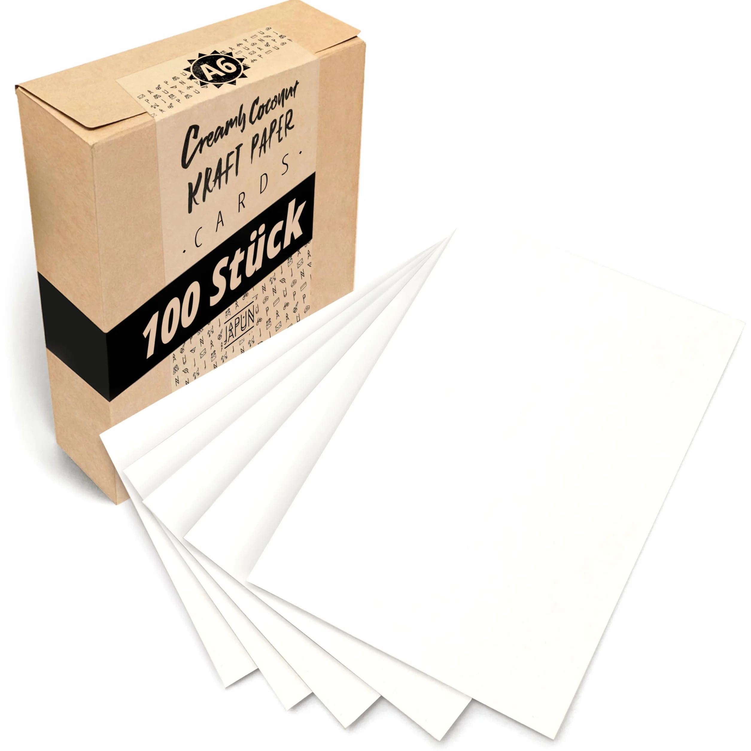 Cartoline vuote bianche 280 g/m² DIN A6 105 x 148 mm set 100 pezzi