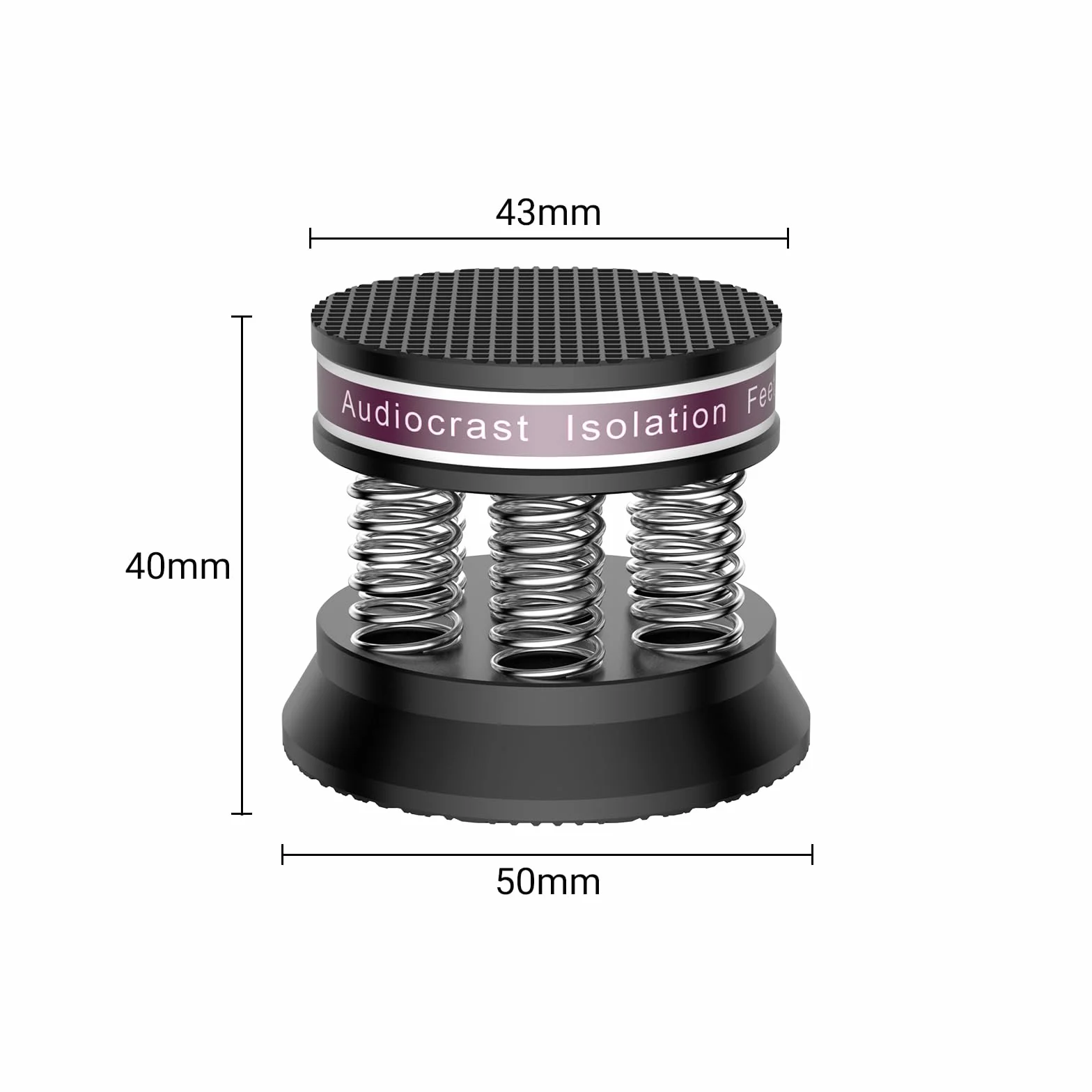Piedini ammortizzatori HiFi 38,5 mm x 43 mm per altoparlanti subwoofer