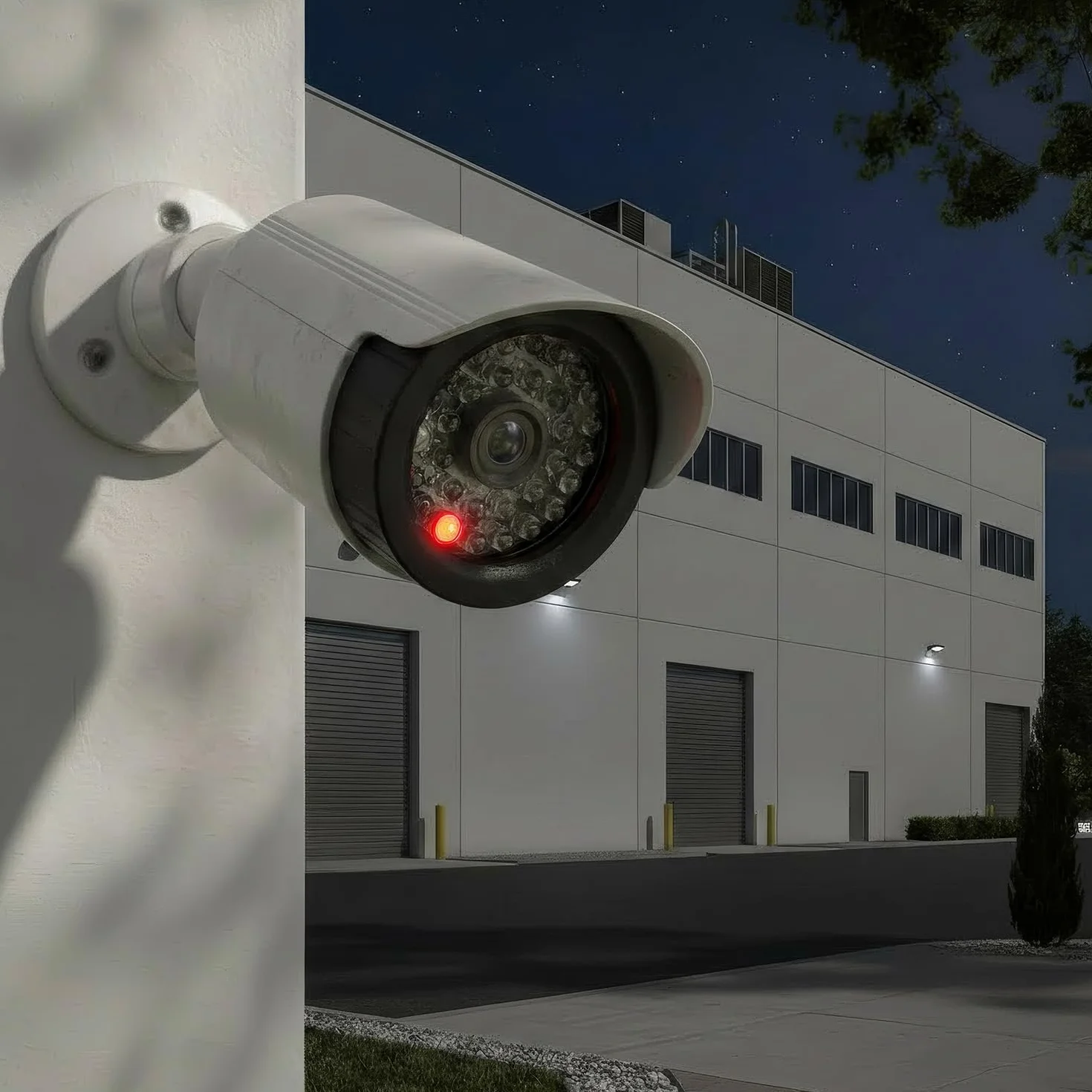Maclean IR1800 Telecamera finta lampeggiante LED IP44 Staffa regolabile esterni interni