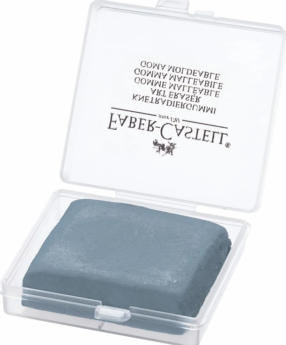 FABER-CASTELL Gomma modellabile Art Eraser 127220, grigia, 3 pezzi