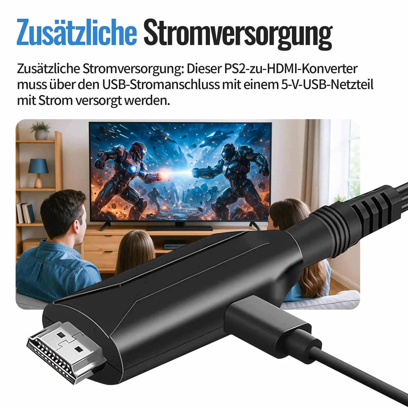 Adattatore Scart a HDMI 1080P con cavo per STB VHS Xbox HDTV PS3 Sky DVD Blu-ray