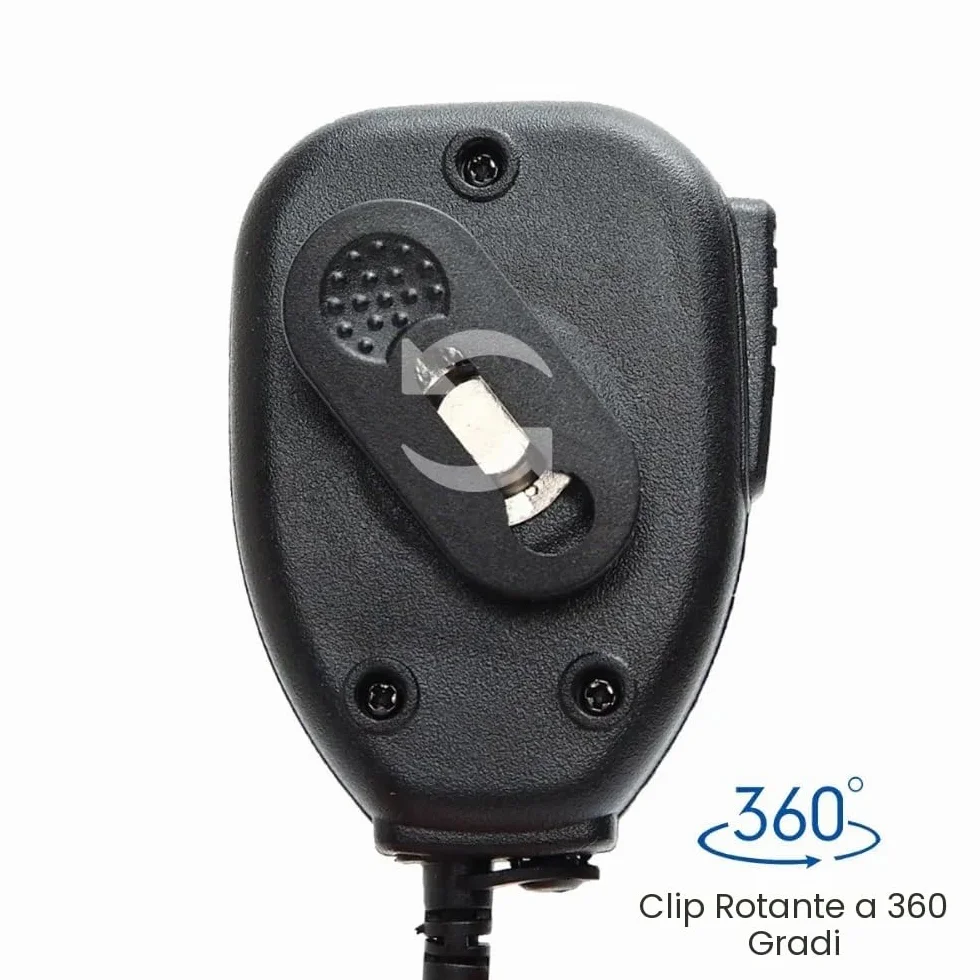 Microfono altoparlante per walkie talkie compatibile BaoFeng UV-5R BF-888S UV-82 LED rosso
