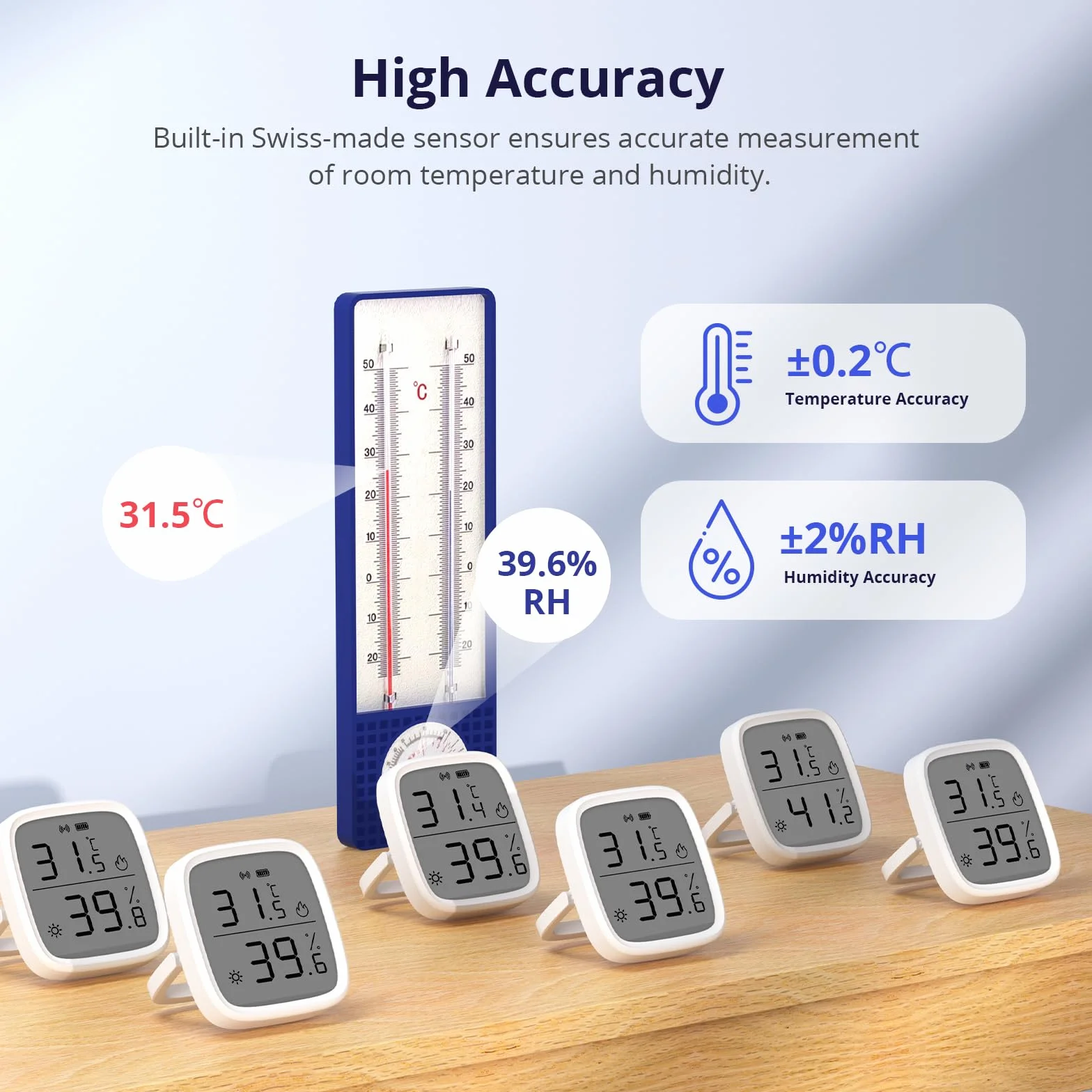 SONOFF SNZB-02D Mini sensore di temperatura e umidità ZigBee, termometro igrometro per interni con display LCD