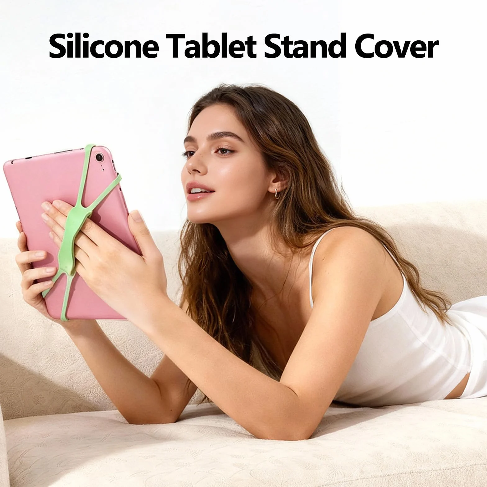 Supporto Universale per Kindle eReaders Tablet, 3 Pezzi Silicone Antiscivolo Cinturino di Presa Compatibile Fire Paperwhite
