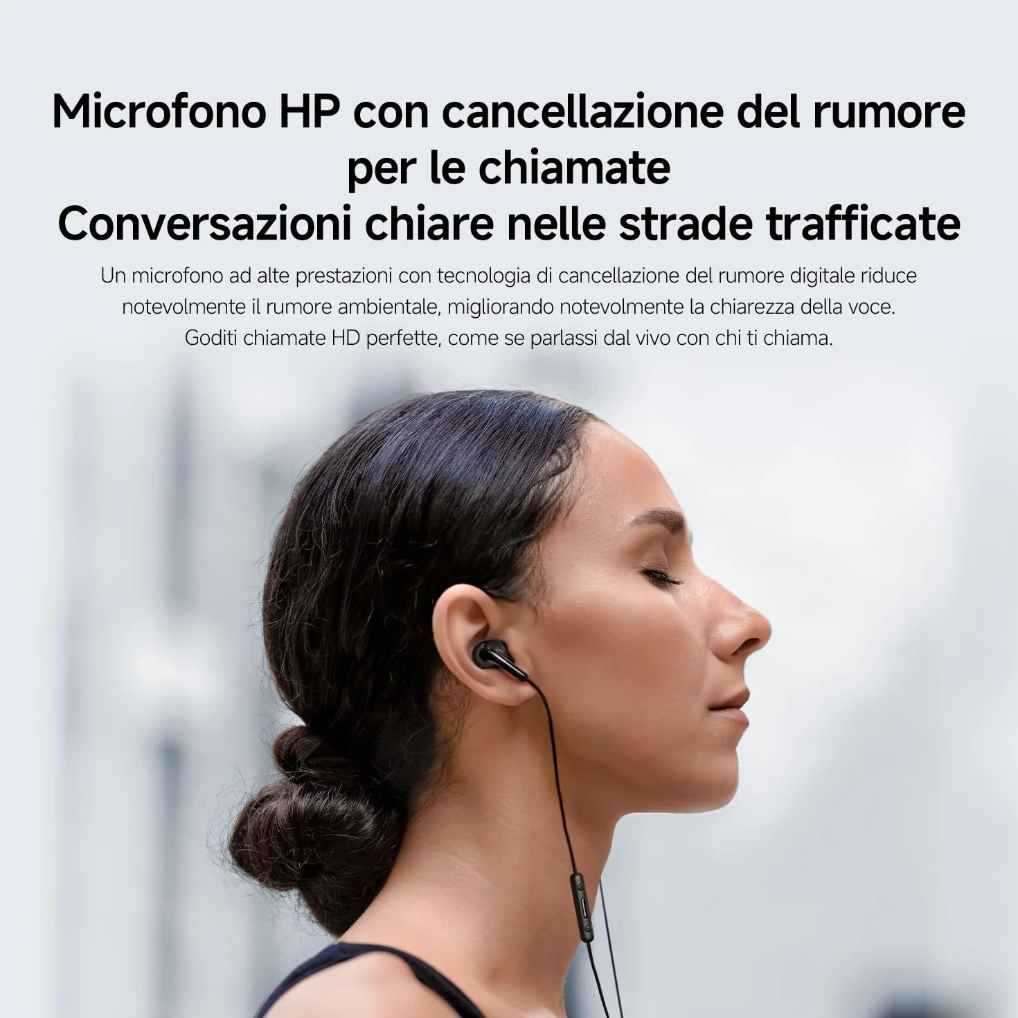 XIAOMI Auricolari Type-C Cuffie Driver 12.4mm Microfono HD IP54 Bianco