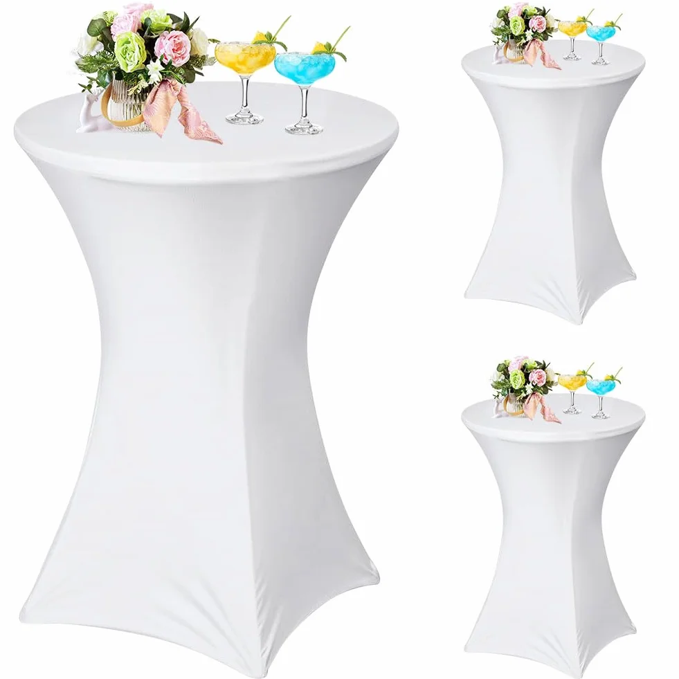 Tovaglia Elastica Cocktail 2 Pezzi per Bar Patio Matrimoni Banchetti Feste