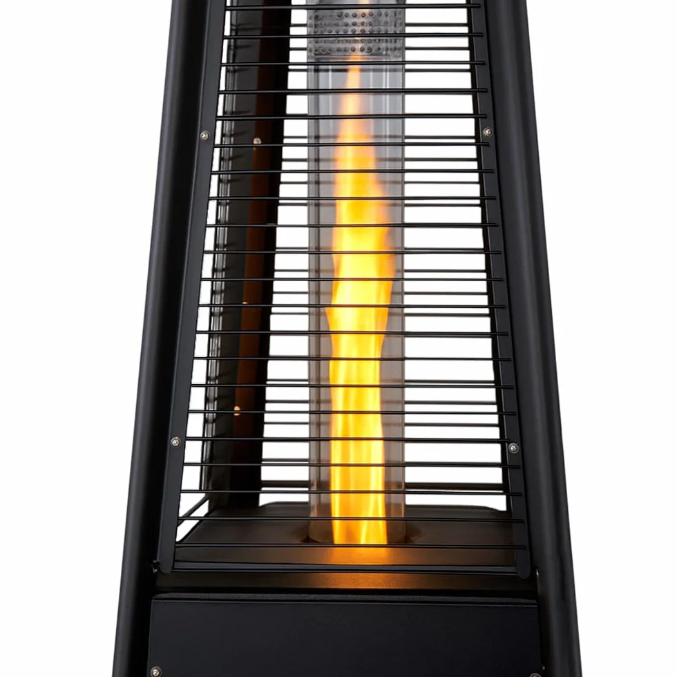 Stufa a Gas da Esterno Pyramid 13kW Riscaldatore a Fiamma Viva per Giardino Bar e Ristoranti