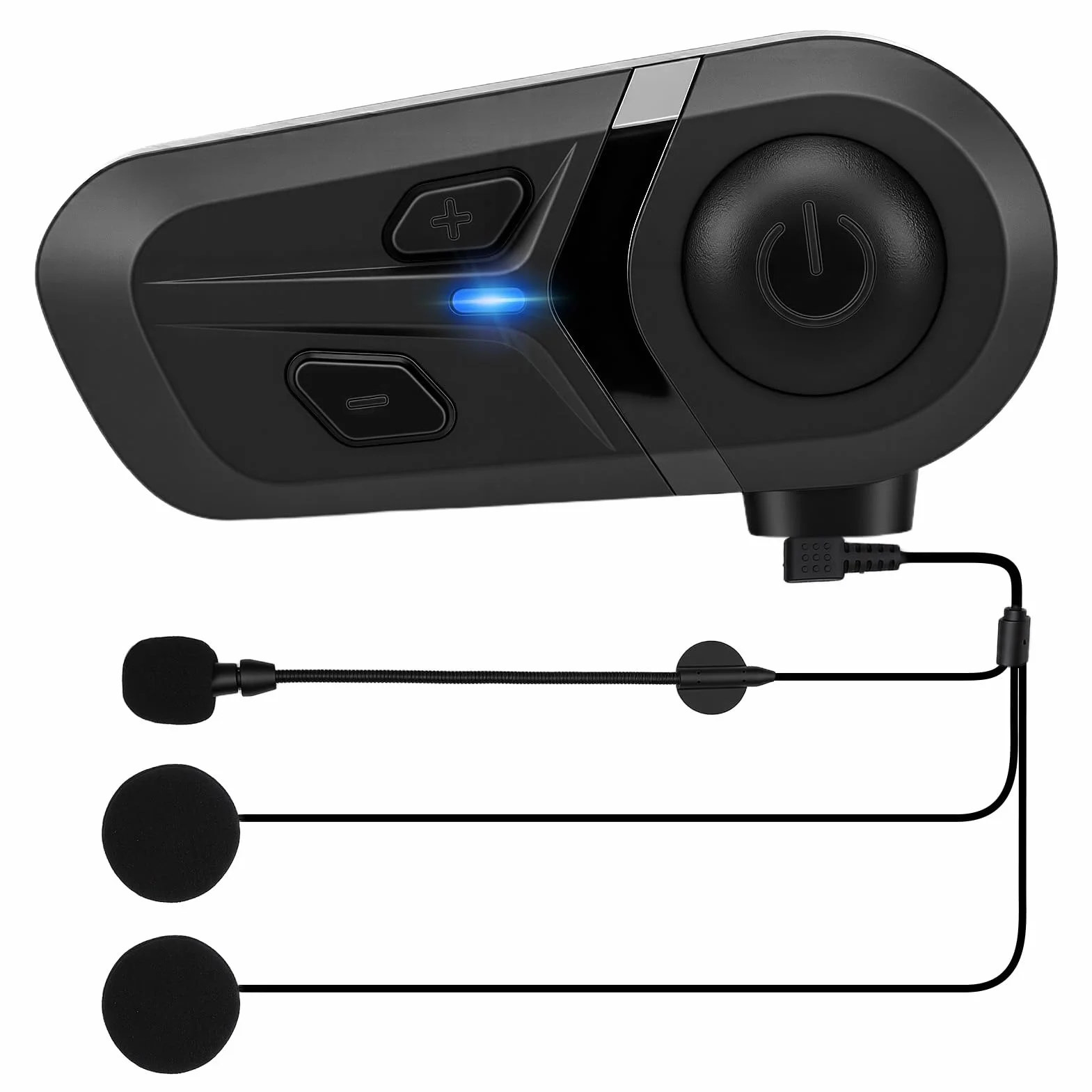 Auricolare Bluetooth Moto con Cancellazione Rumore, Impermeabile IP67 Doppio Dispositivo