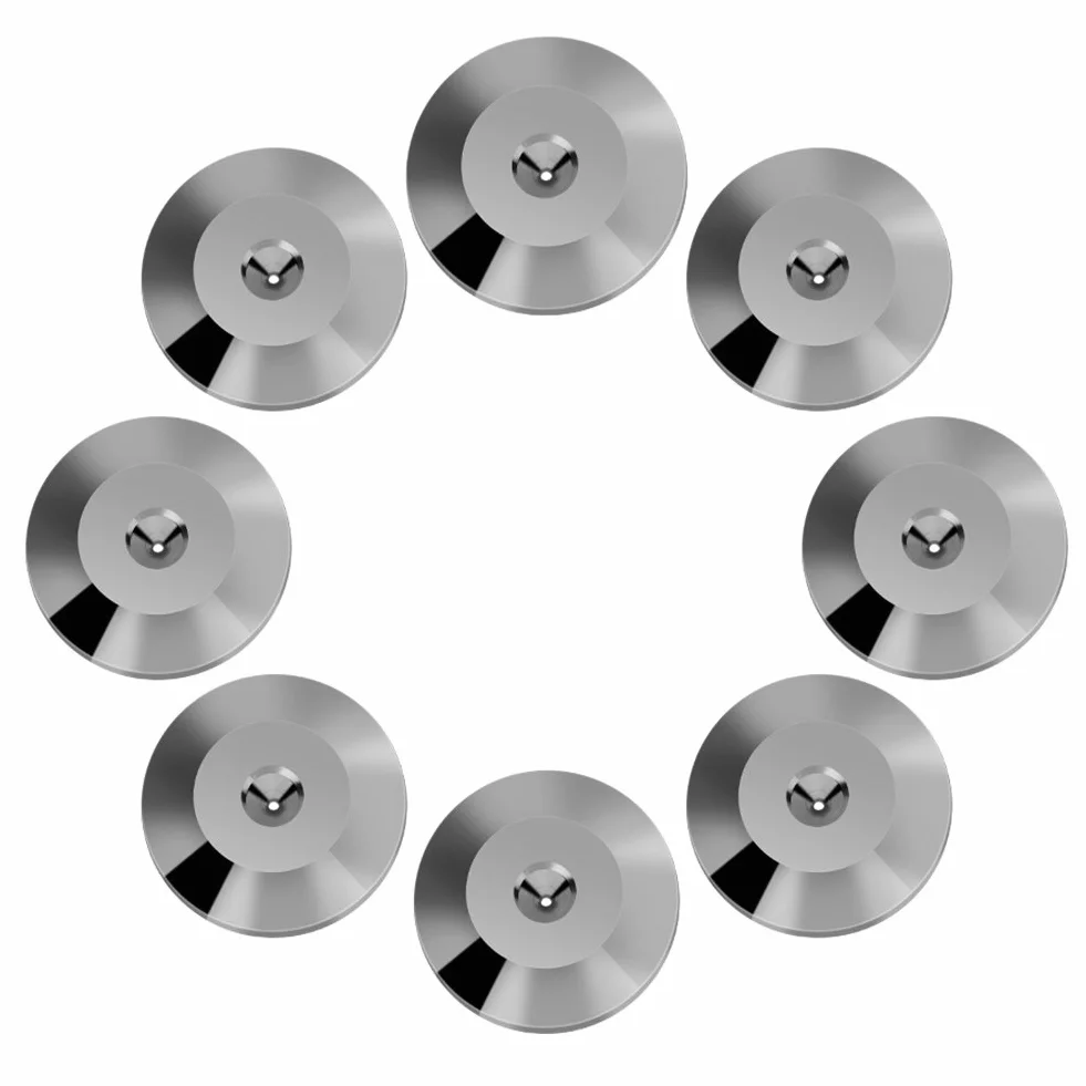 Piedini Isolamento per Altoparlanti, 8 Pezzi in Rame, Universal 25x4mm, Antivibranti, Grigio
