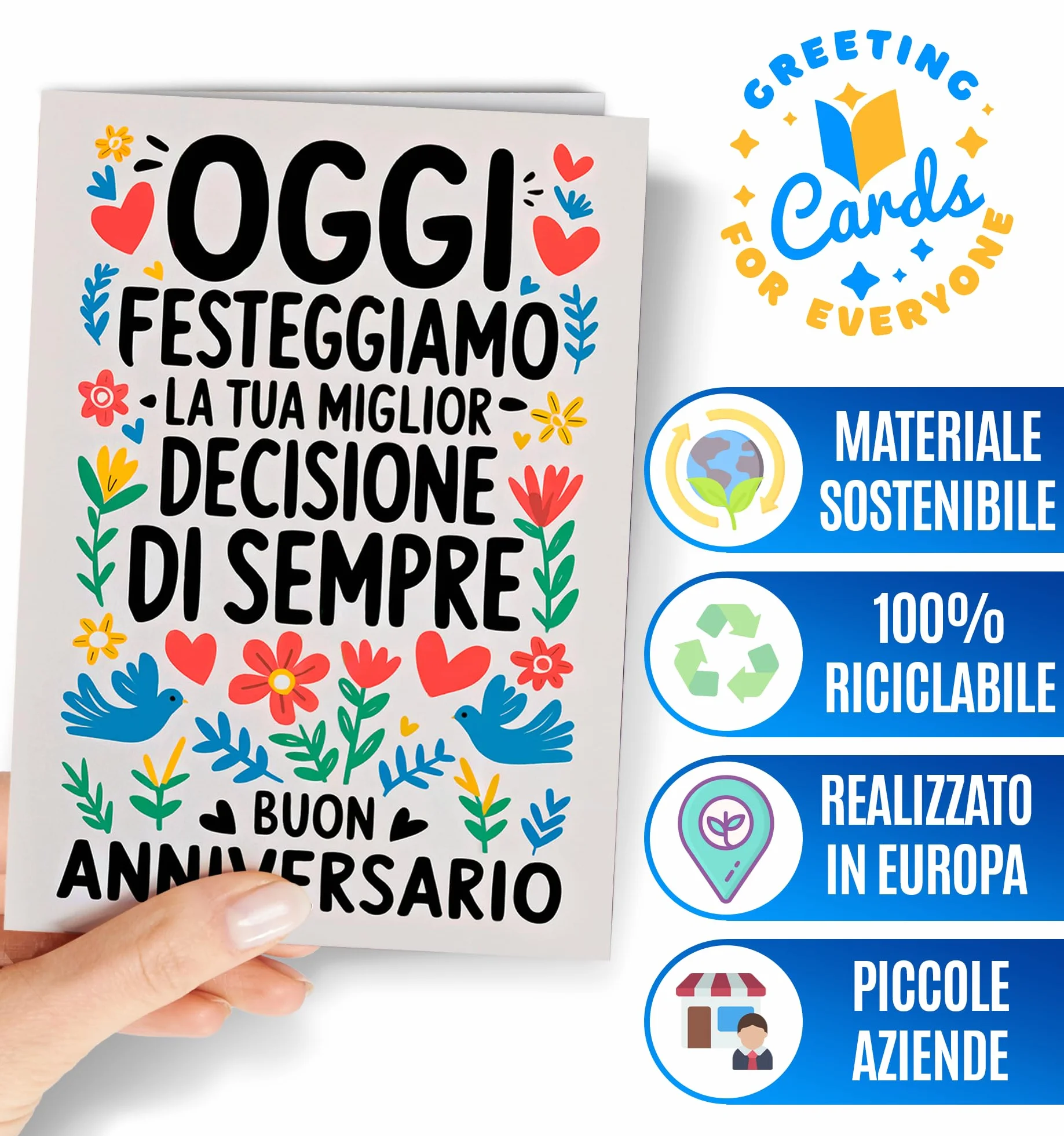 Biglietto Anniversario Fidanzamento - Regalo per lui o per lei - Biglietti San Valentino Divertente - EU 36