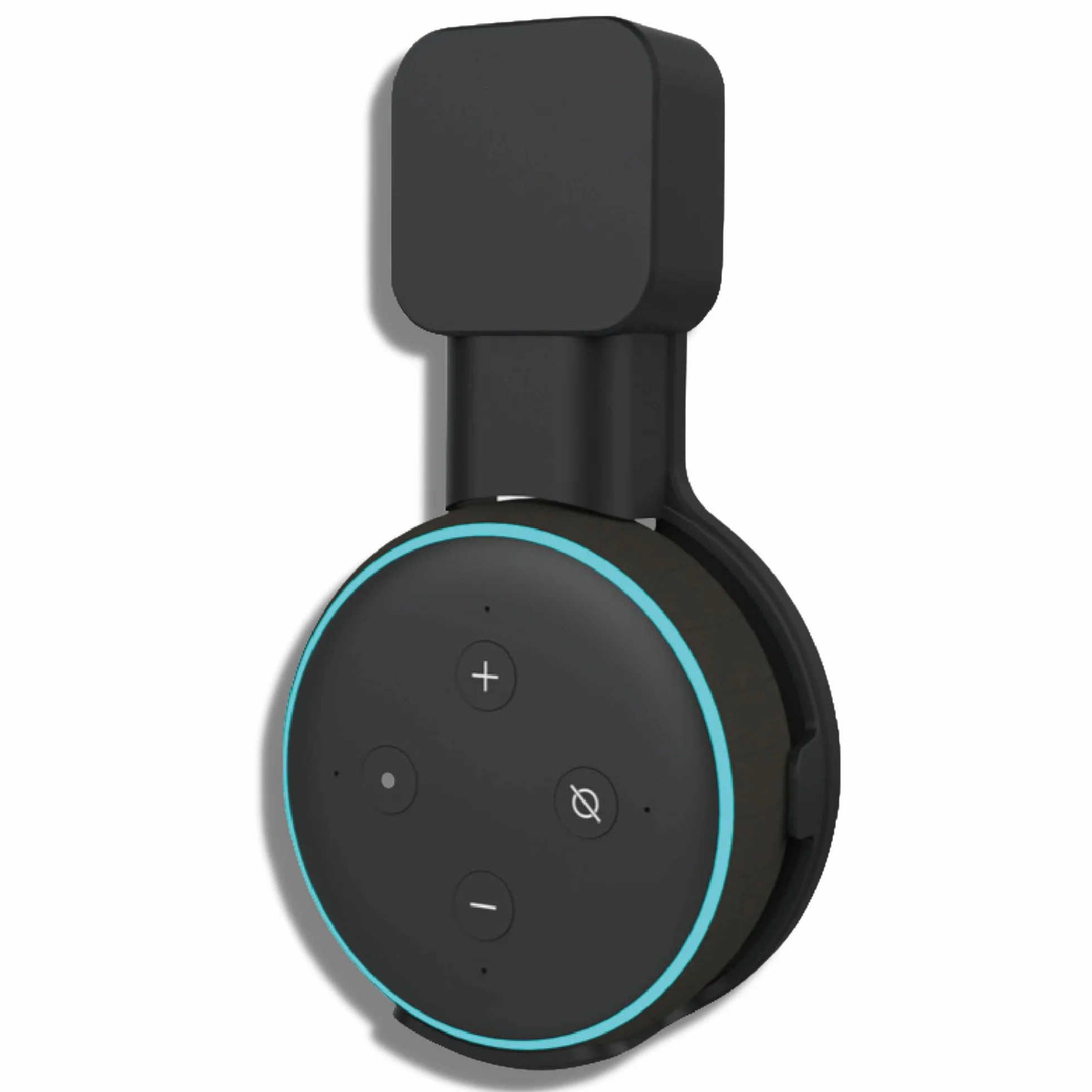 Sintron Supporto da Parete per Dot 3, Google Mini Altoparlante Intelligente, Staffa Salvaspazio, Nero