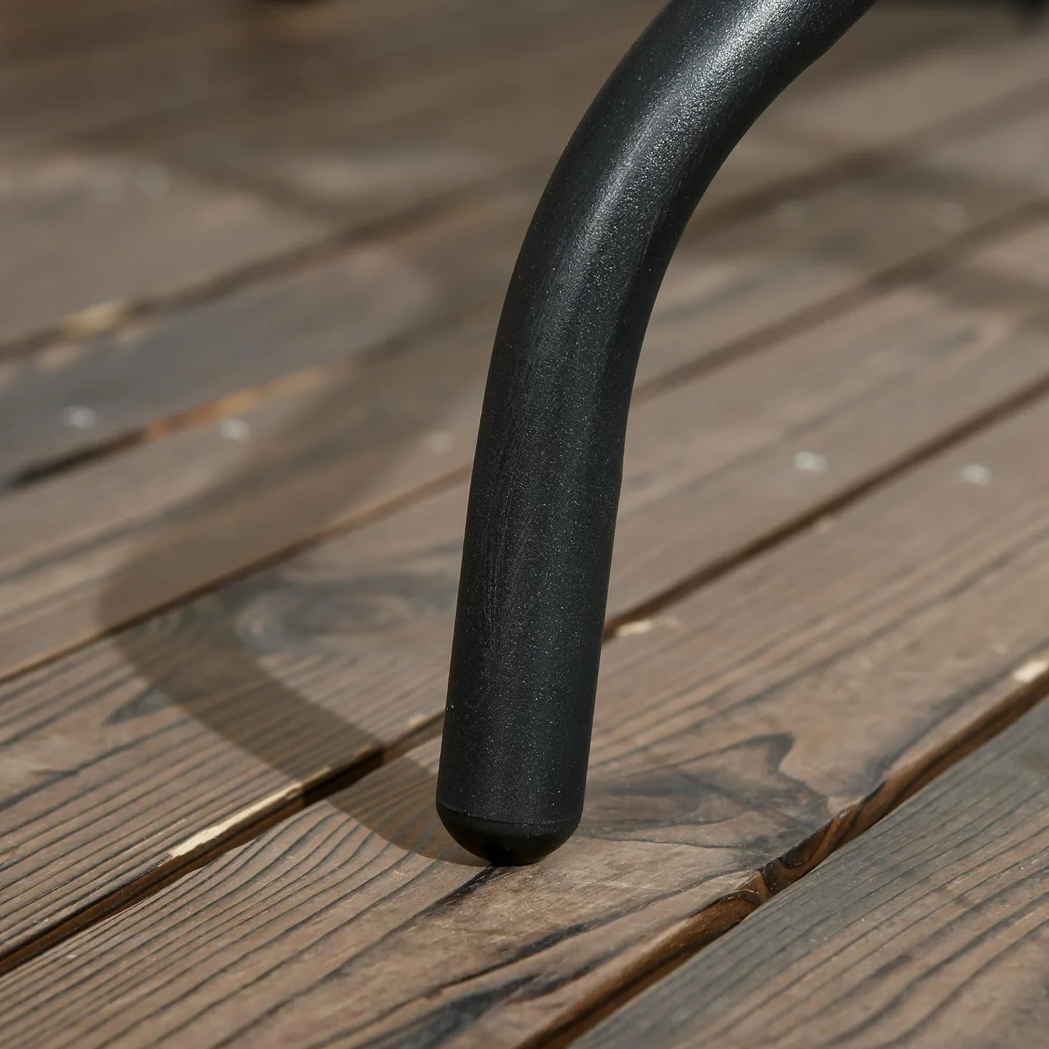 Tavolo Quadrato 60x60 cm Giardino Balcone Vetro Temperato 4 mm Acciaio Nero Interno Esterno