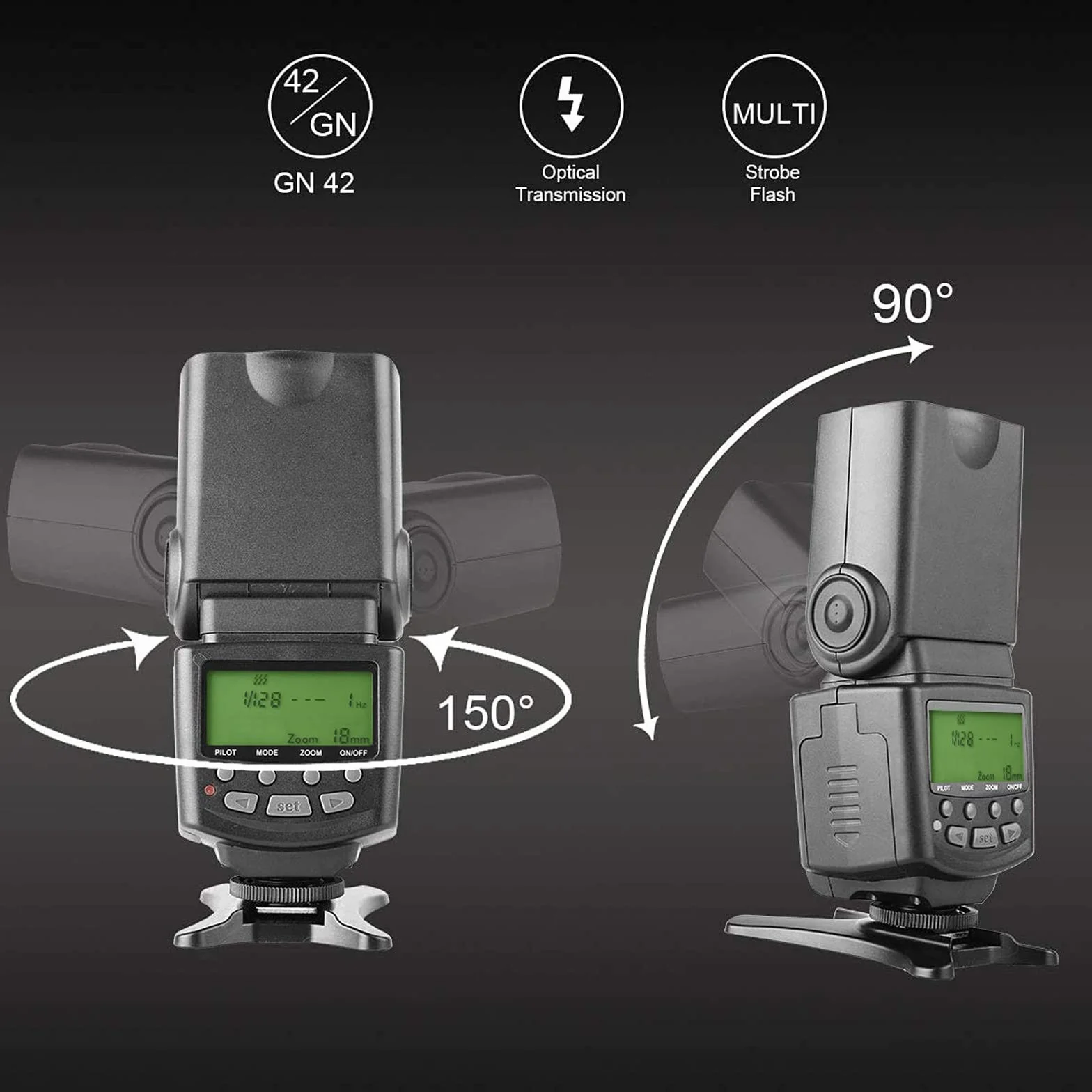Meike MK430 E-TTL LCD Display Speedlite Shoe Mount Flash for Canon EOS DSLR Cameras