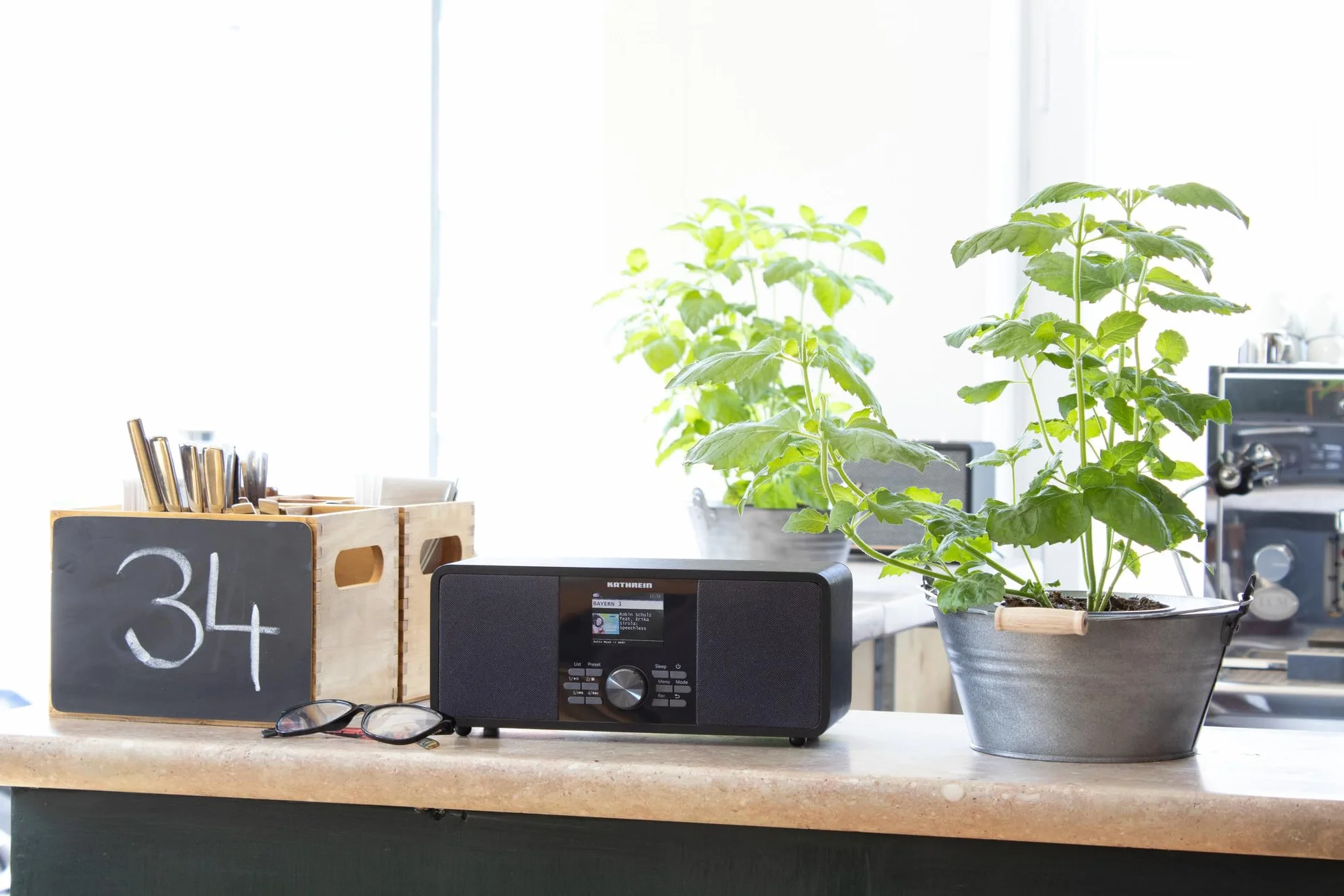 KATHREIN DAB+ link S12 Radio DAB+ Internet Stereo 2×15 W Bluetooth Nero