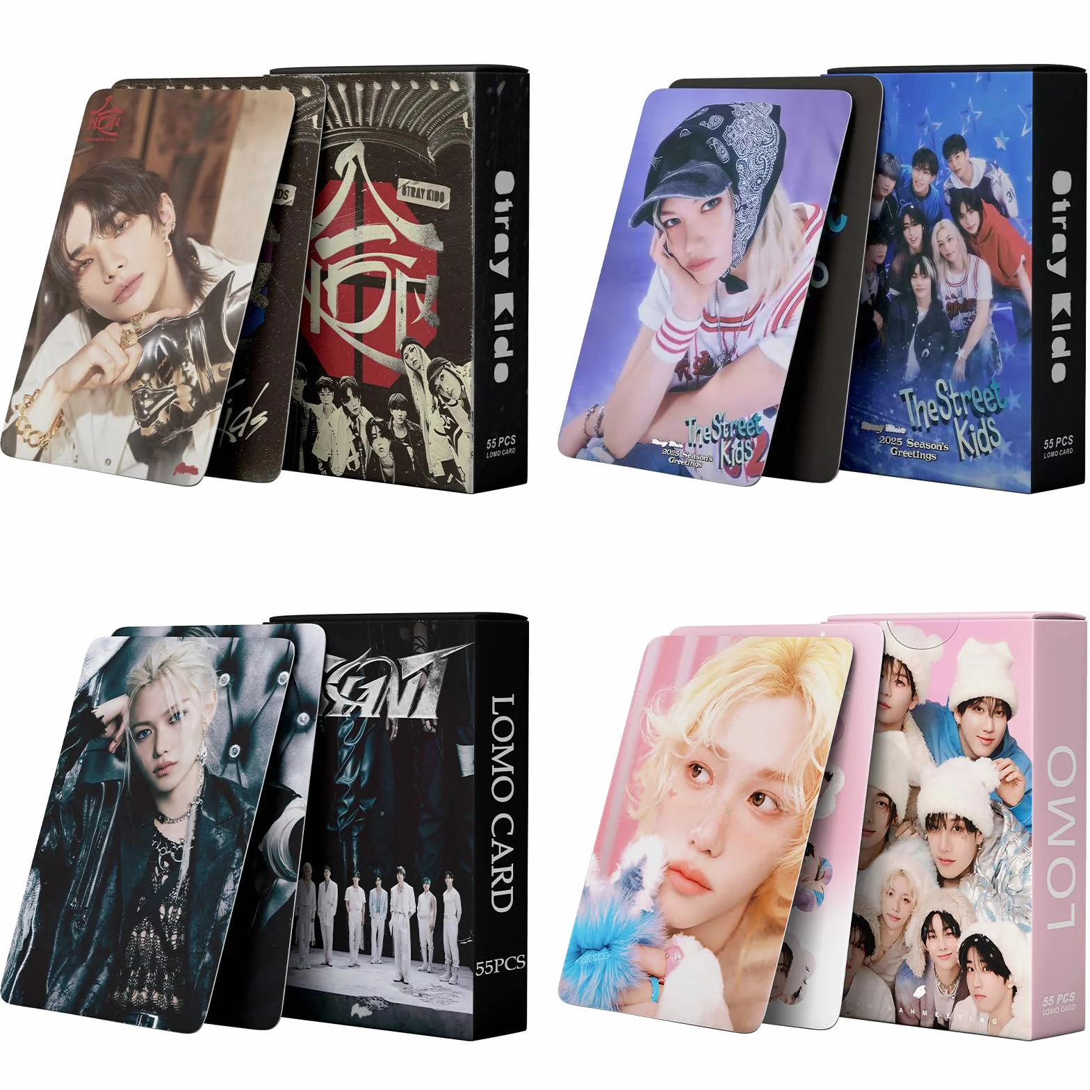Strraykiid Photocard 4 Set 220 Pezzi Carte Lomo Card Kpop