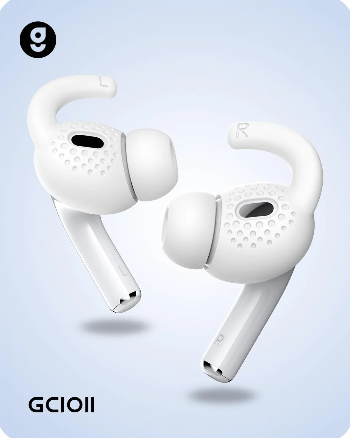 3 paia Ganci per orecchie compatibili con Airpods Pro 2 auricolari antiscivolo gommini accessori Custodia Porta