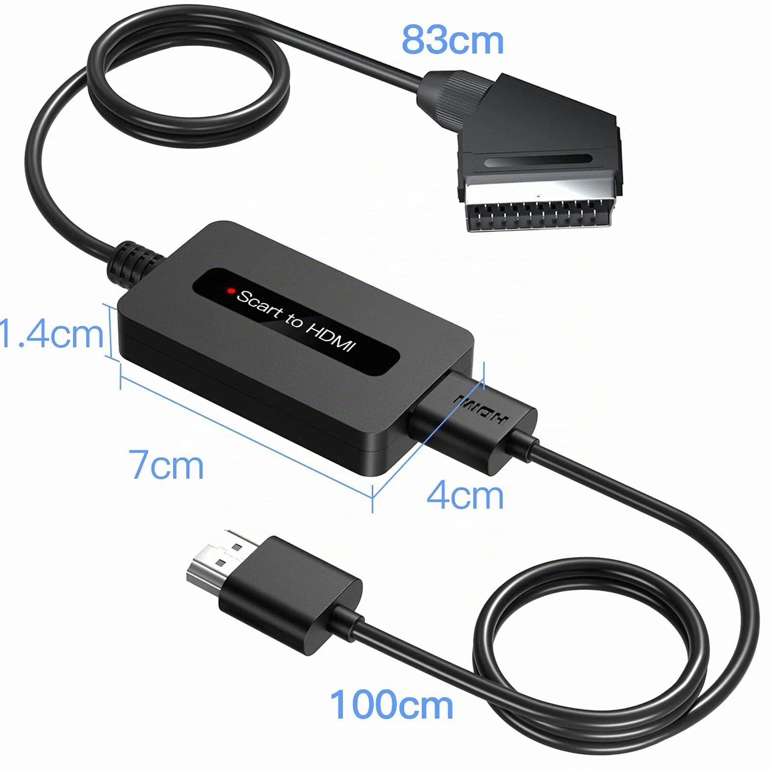 Convertitore Scart a HDMI Maschio per Sky DVD STB HDTV