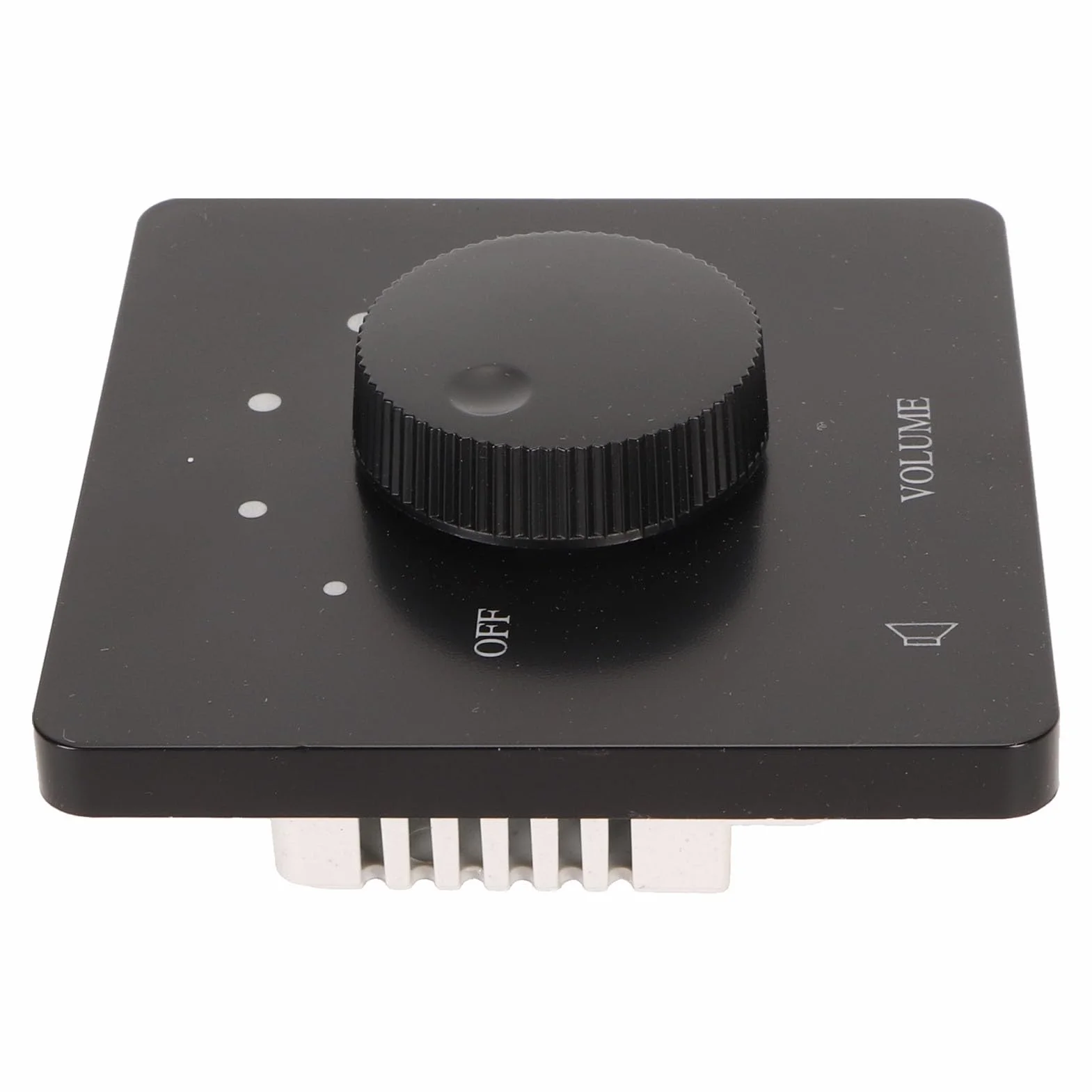 VBESTLIFE 50 W Controllo del Volume a Parete per Altoparlanti Domestici, Manopola di Sintonia a 5 Marce (BLACK)