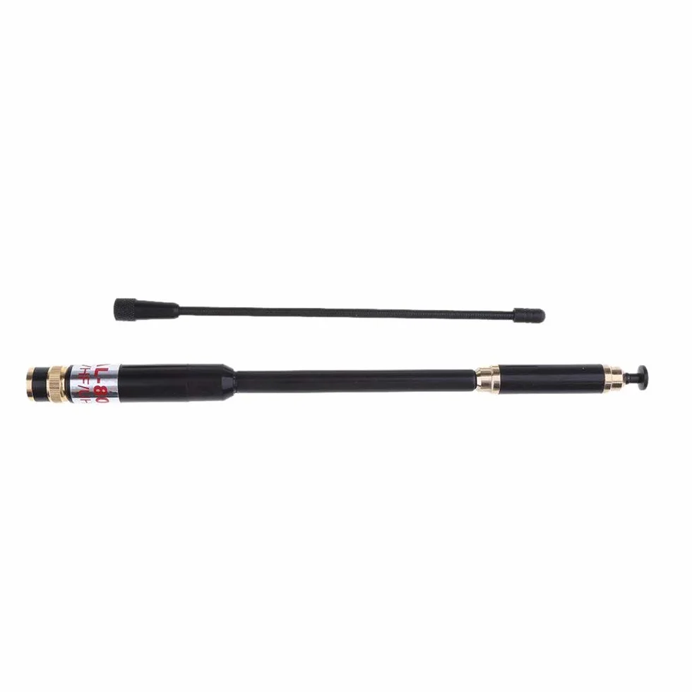 BNC Connettore Dual Band Antenna VHF/UHF 144/430MHz Telescopica Retractable 33,5" per Icom IC-V8 IC-V80 IC-V82 Kenwood TK300 TK310 TK320 Walkie Talkie Ham