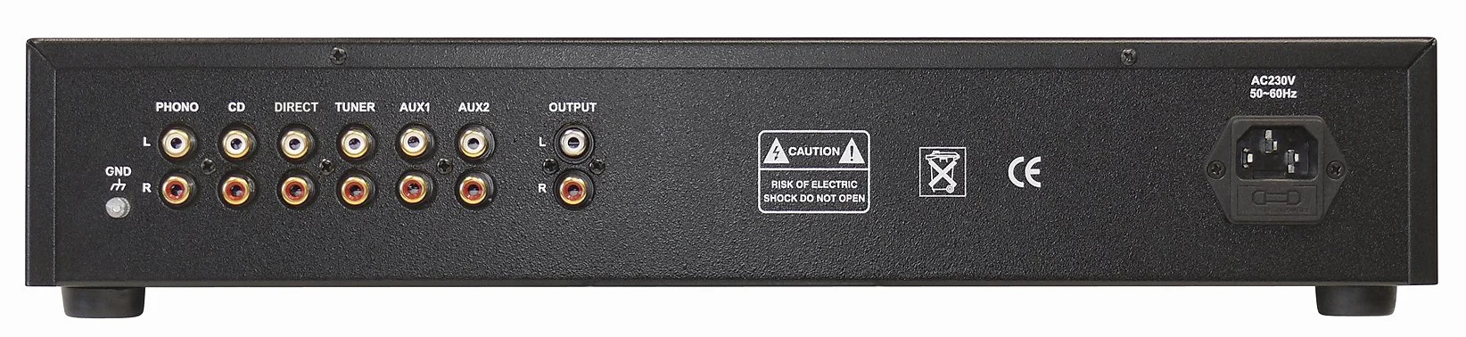 Dynavox TPR-43 Preamplificatore a valvole con ingresso phono MM MC, nero