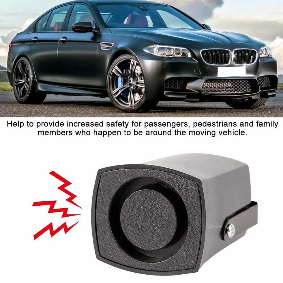 Buzzer Reverse Universal 12V 115db Allarme retromarcia per auto Back Up Horn Beeper Black