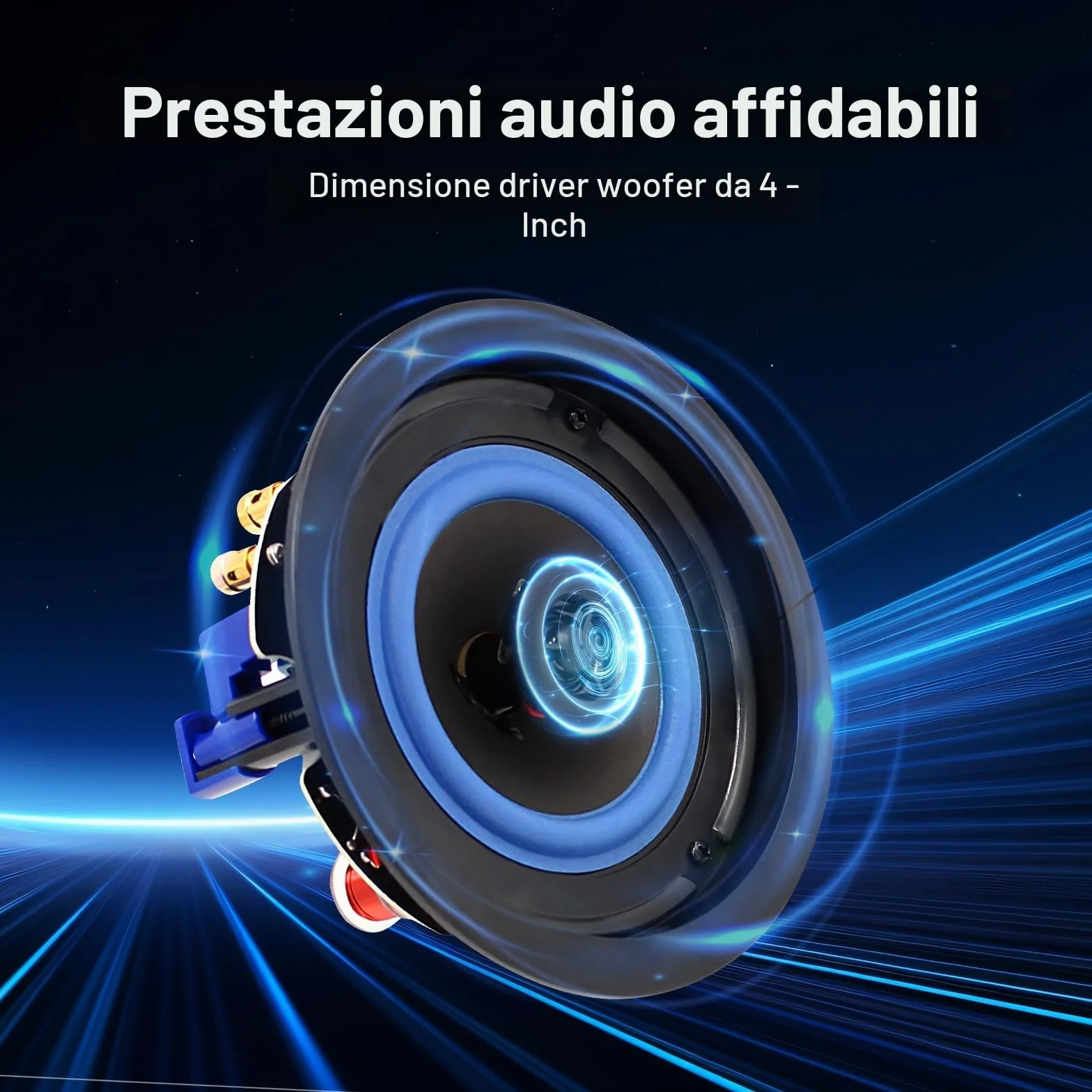 STUDIOFINIX zestaw głośników sufitowych Bluetooth 2-drożny 10 cm 320 W