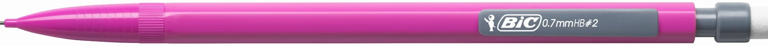 BIC Matic Fun Matite Grafite HB a Scatto con Gomma, Confezione da 12, Cancelleria