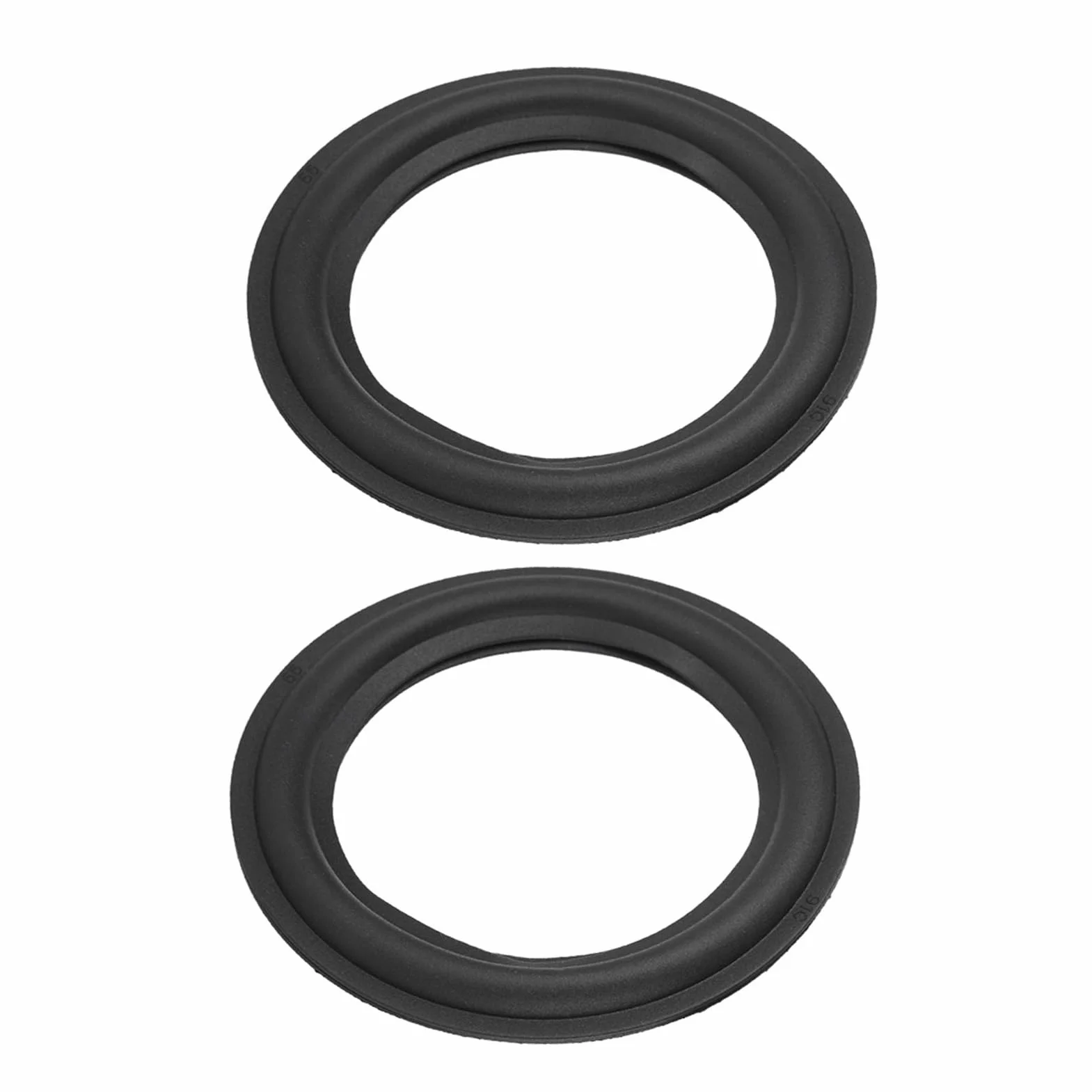 Membrana Riparazione Subwoofer 4 Pollici Bordo Gomma Altoparlante 2 Pezzi Nero Hi Fi Woofer