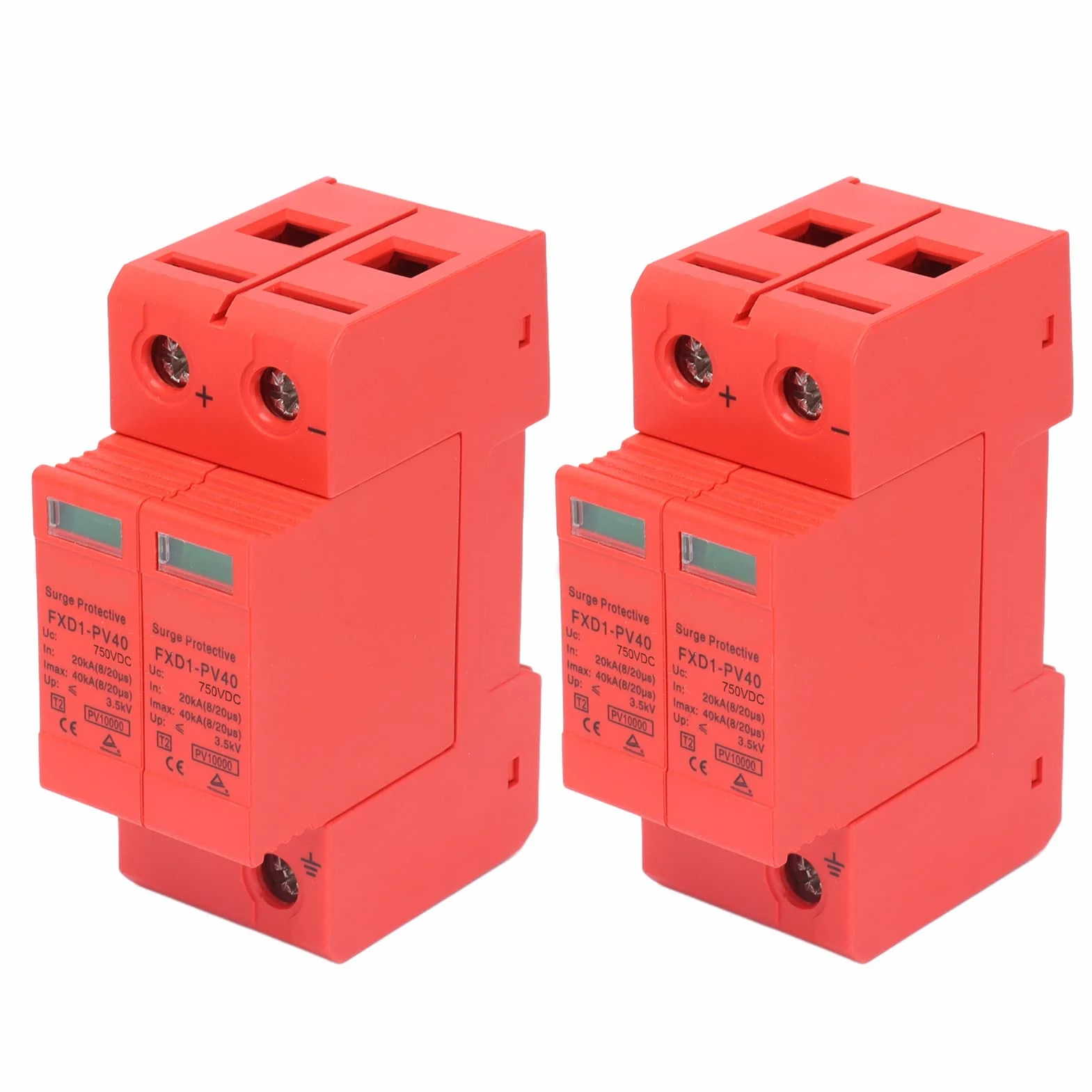 Dispositivi di Protezione SPD, Arresto Fotovoltaico DC, 40KA Max, 20KA Nominale, Livello di Protezione DC 750V