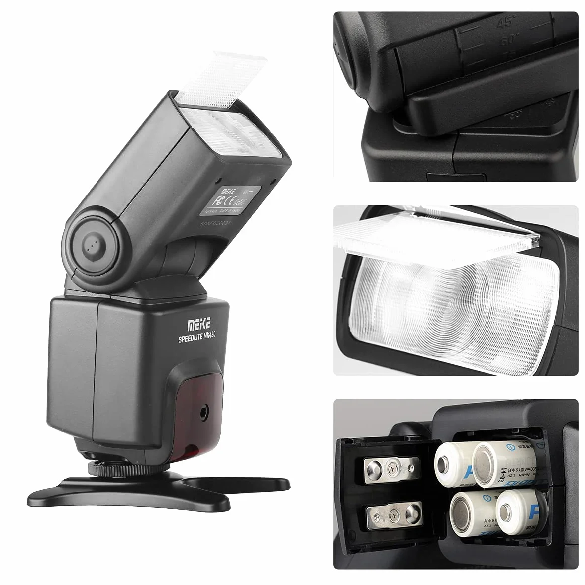 Meike MK430 E-TTL LCD Display Speedlite Shoe Mount Flash for Canon EOS DSLR Cameras