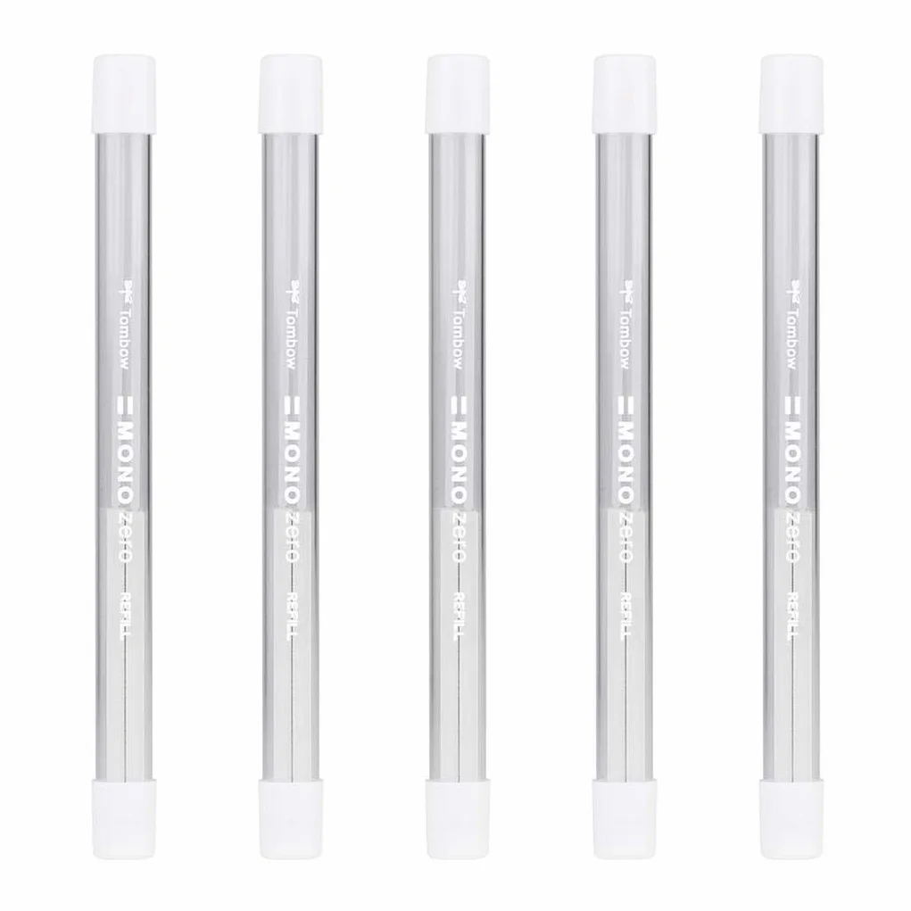 Tombow ER-KUS 5 ricariche gomma precisione MONO zero punta quadrata 2,5 mm x 5 mm