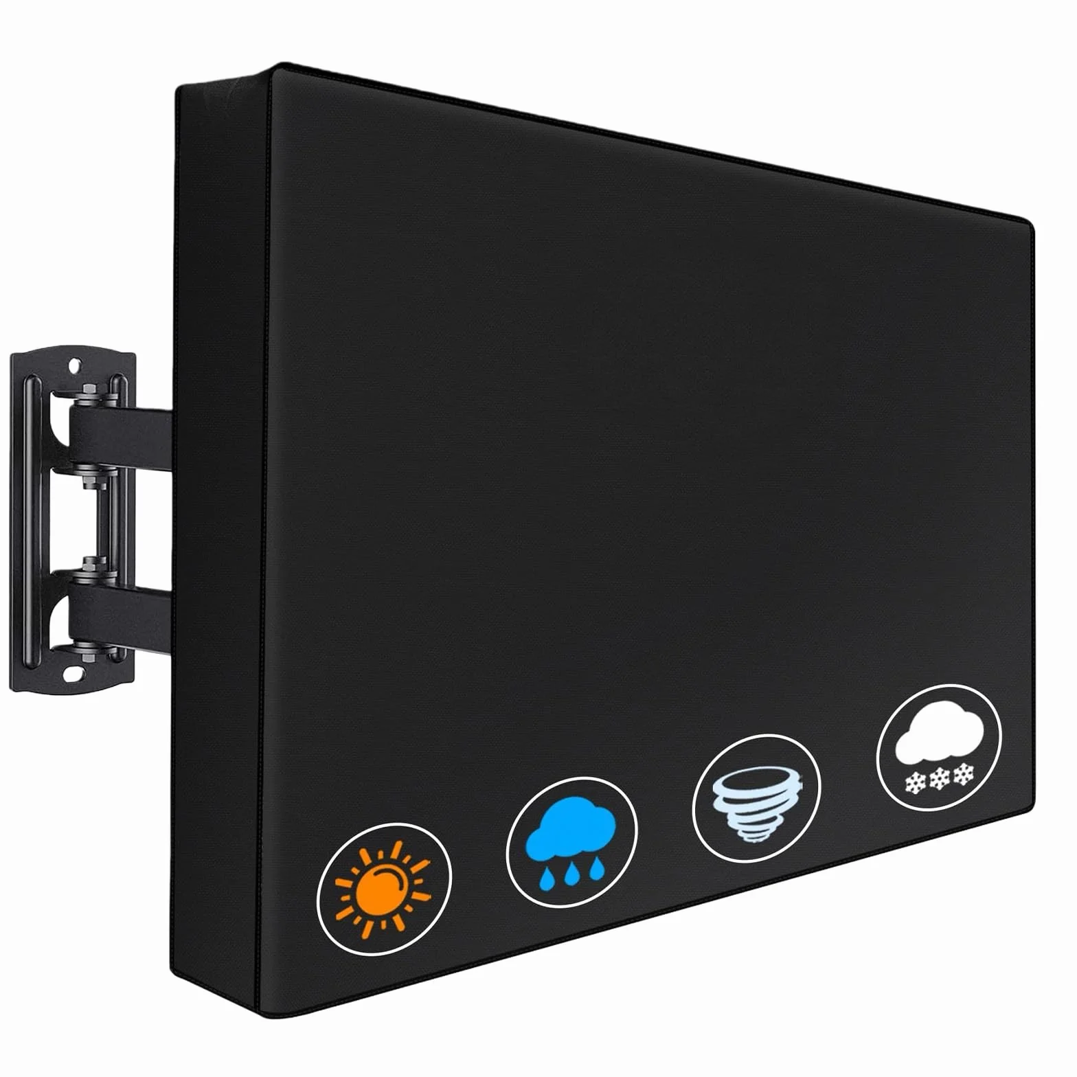 Copertura TV per esterni 40-42 pollici universale 600D Oxford PVC resistente alle intemperie nero
