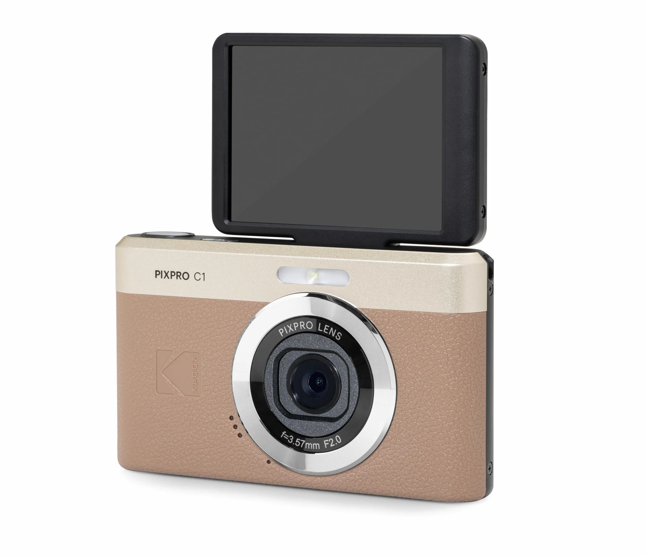 KODAK Pixpro C1 Fotocamera Digitale Ultra Compatta 13MP BSI CMOS Zoom 4X Schermo LCD 2,8" Flash LED Marrone