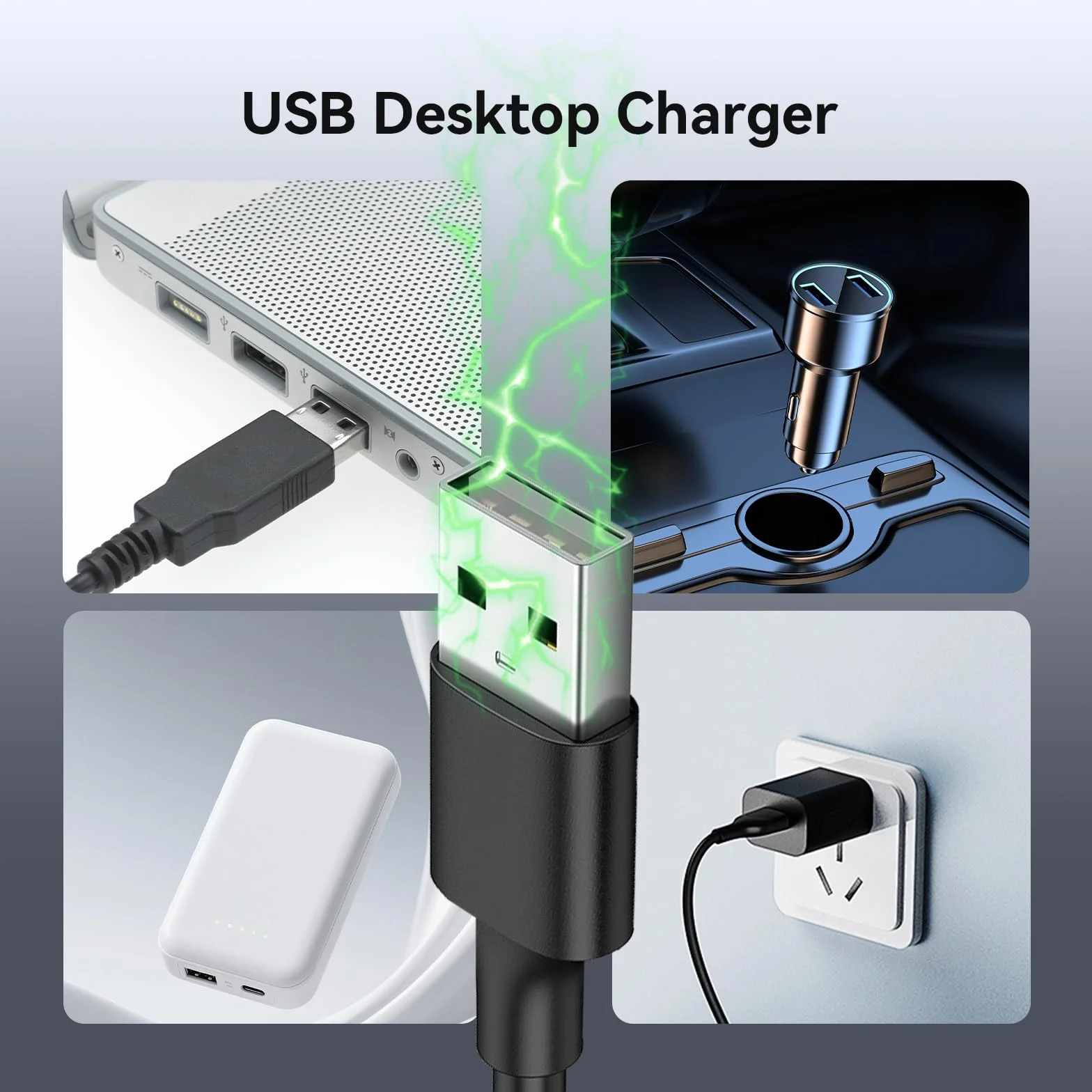 Retevis RT27 Caricabatterie Base di Ricarica Originale con USB Compatibile, Nero