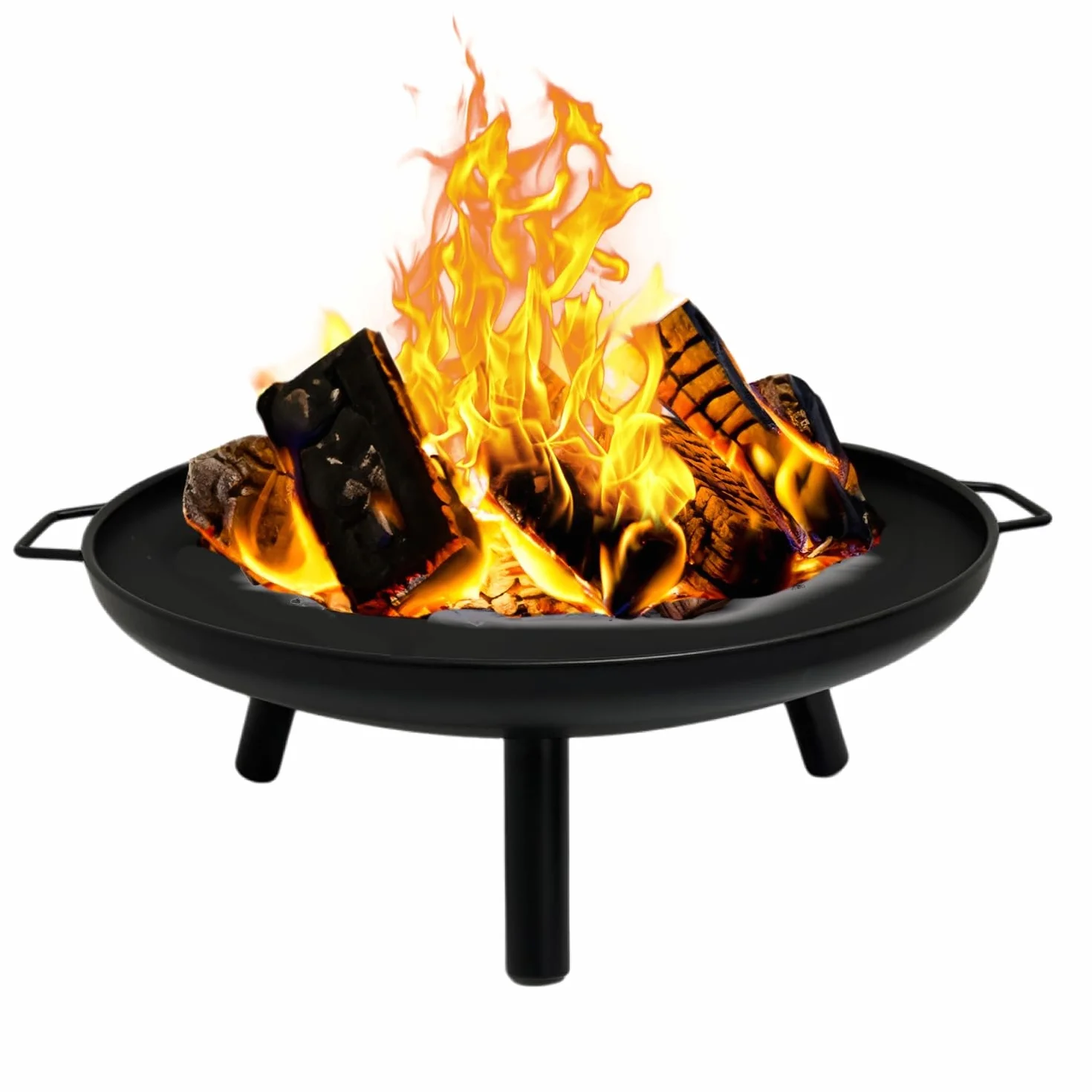 GasOne Braciere a legna da 58,4 cm per esterni, in lega di acciaio resistente, per esterni, piccolo braciere per cortile, portico, terrazza, campeggio, barbecue