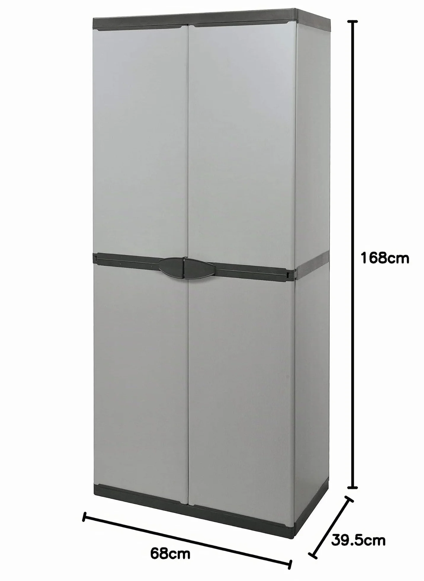Mongardi 7810C04 Armadio Portascope 68 x 39,5 x 168 cm Szary