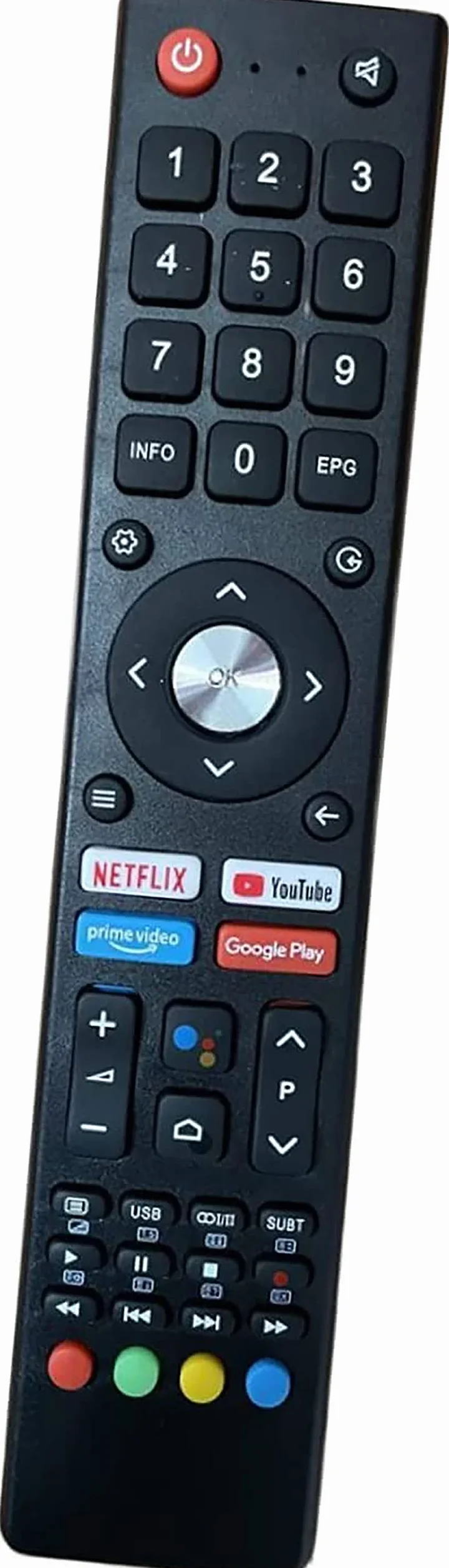 Telecomando originale Saba Chiq Smart TV ODL24771HN-TAB ODL43671U-TAB ODL50672U-TAB SA24S46A9 SA32S67A9 SA40S67A9 SA43K67A9 SA43S67A9 U55H7S