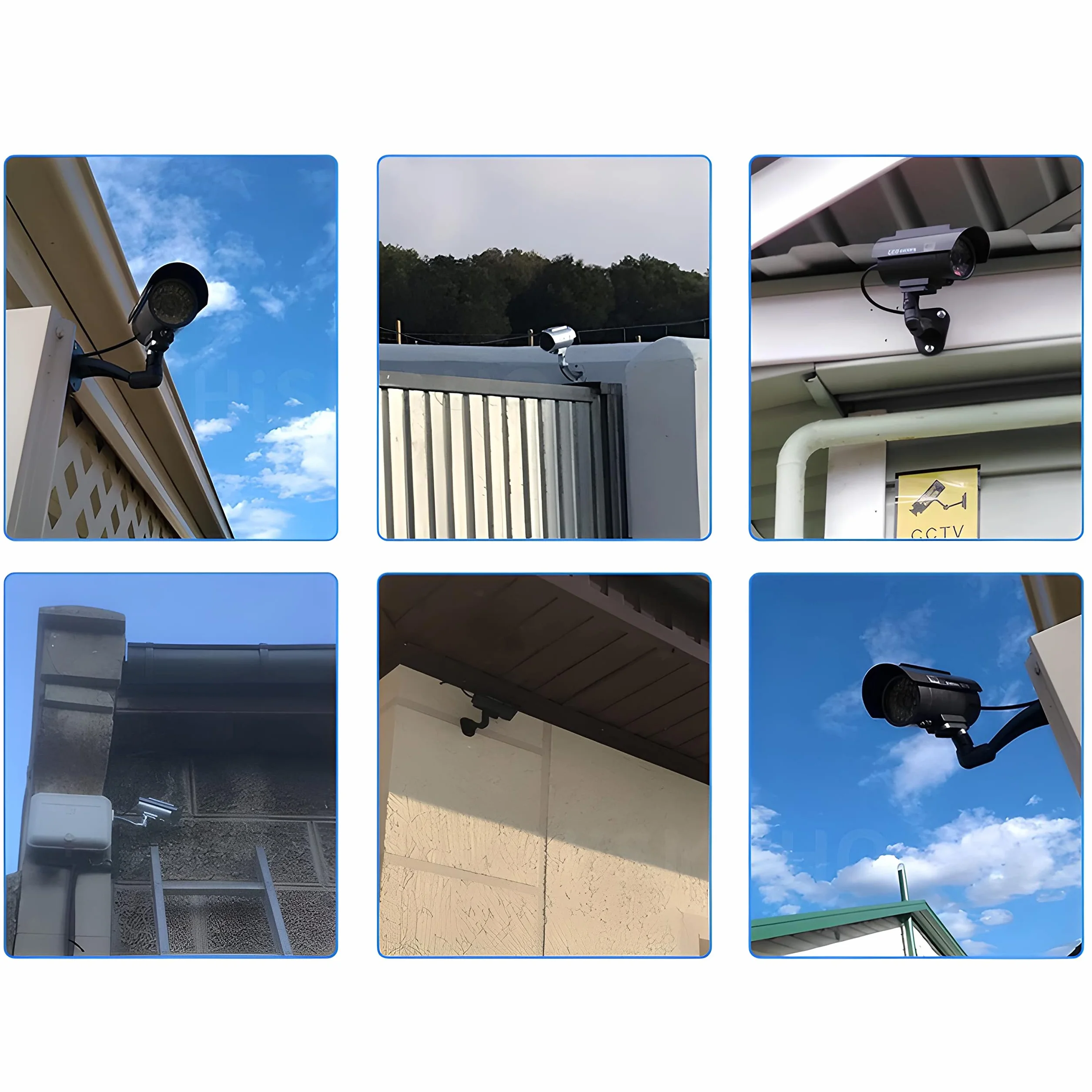 Retoo Telecamera Finta Solare LED Lampeggiante CCTV Imitazione Realistica Interni Esterni