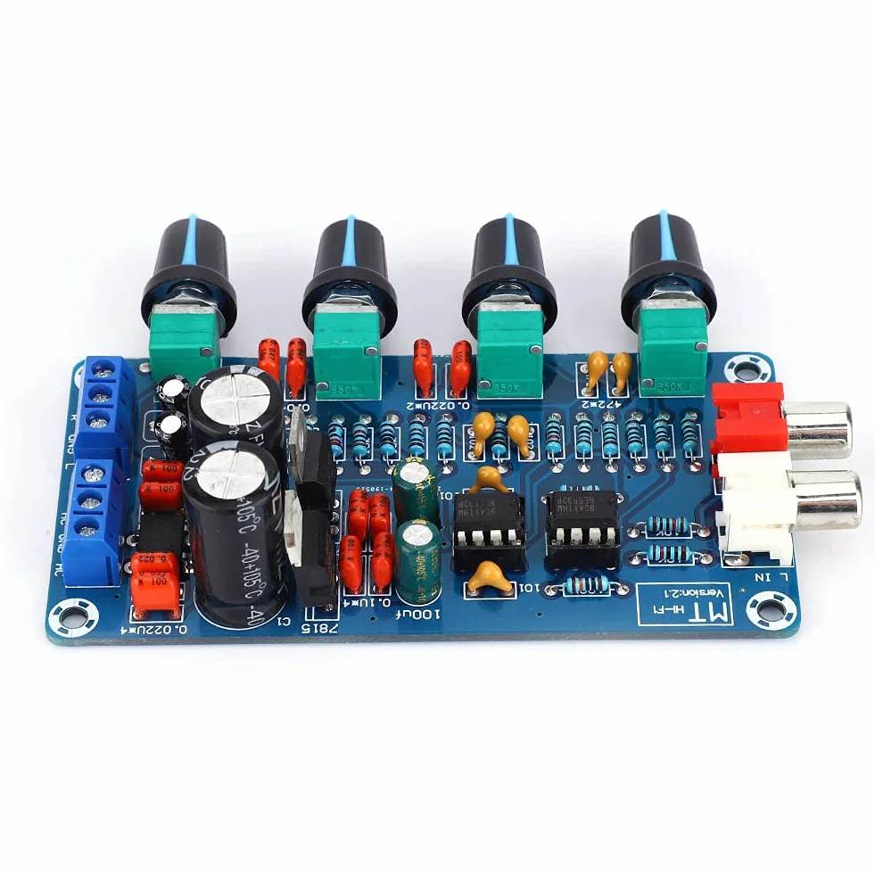 Preamplificatore NE5532 con Scheda Tonale e Volume Regolabile Bassi Medio-alti