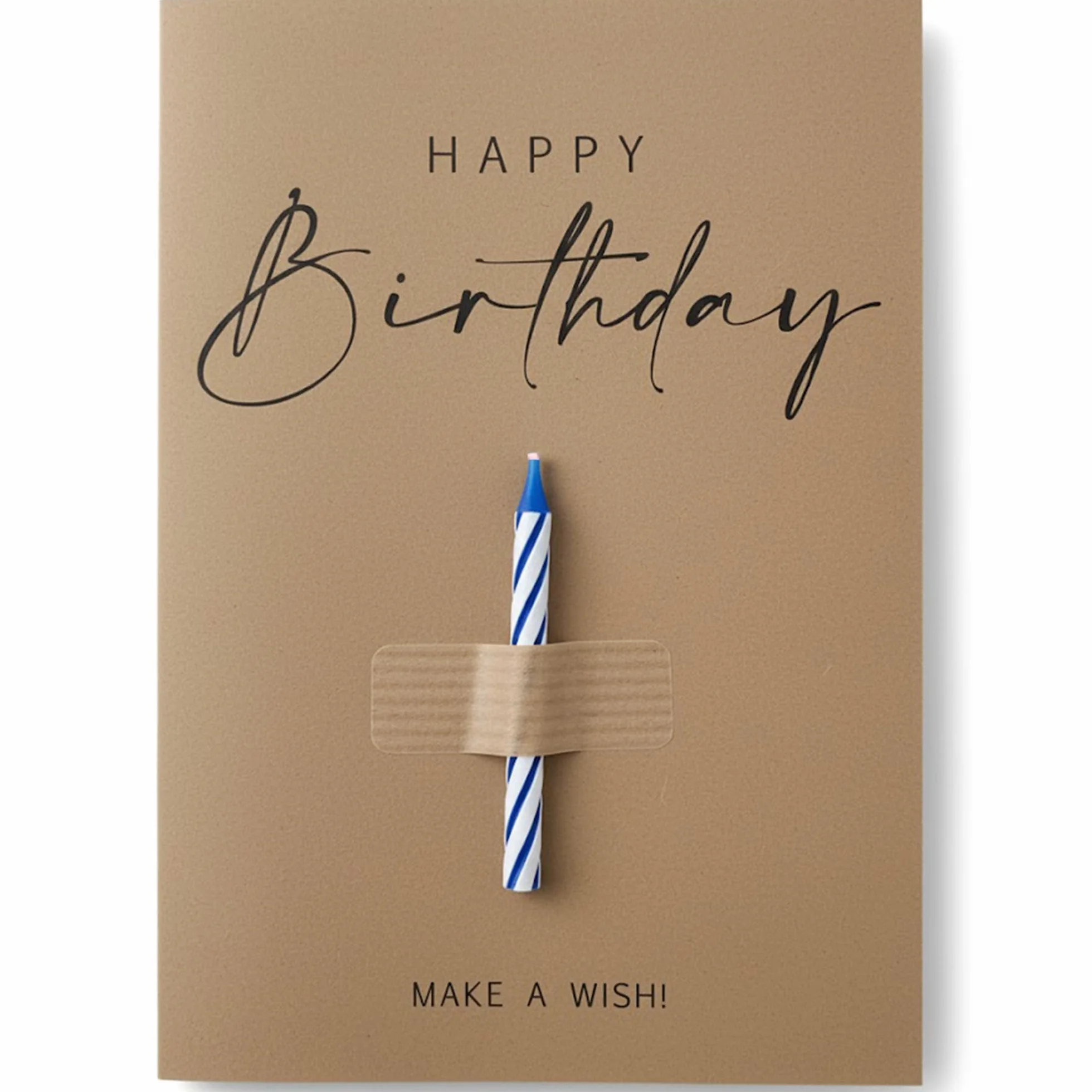 The Lazy Panda Card Company Biglietto di Compleanno Make a Wish 400 gsm Carta Riciclata