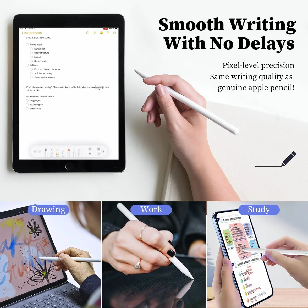 Penna per iPad Universale Touch per Tablet Smartphone Android iOS